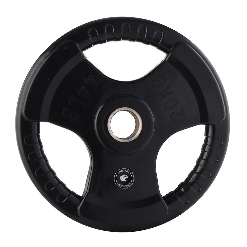 Conjunto 2 Discos Triplo Agarre 20kg 50mm Fitness Tech 2/5