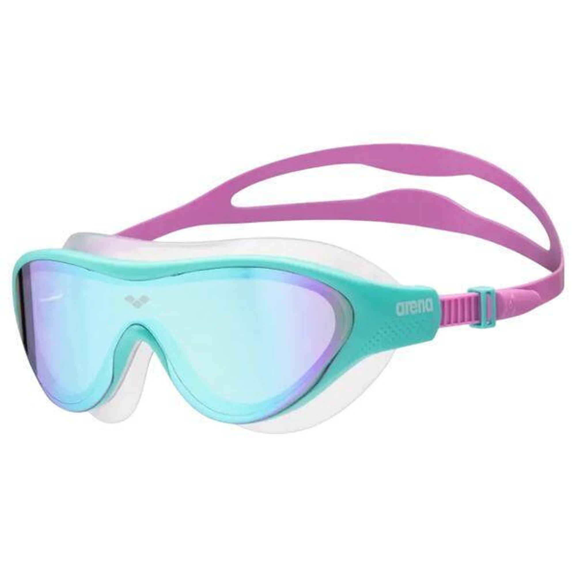 Arena - Masque De Natation Verres Miroirs Arena The One Jr Mirror Violet/bleu Enfant 6-1 - Masque De Piscine - Blanc|bleu - Taille Unique - Decathlon