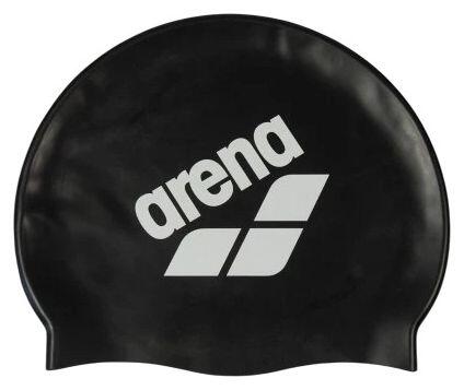 Arena Big Logo Badekappe Schwarz