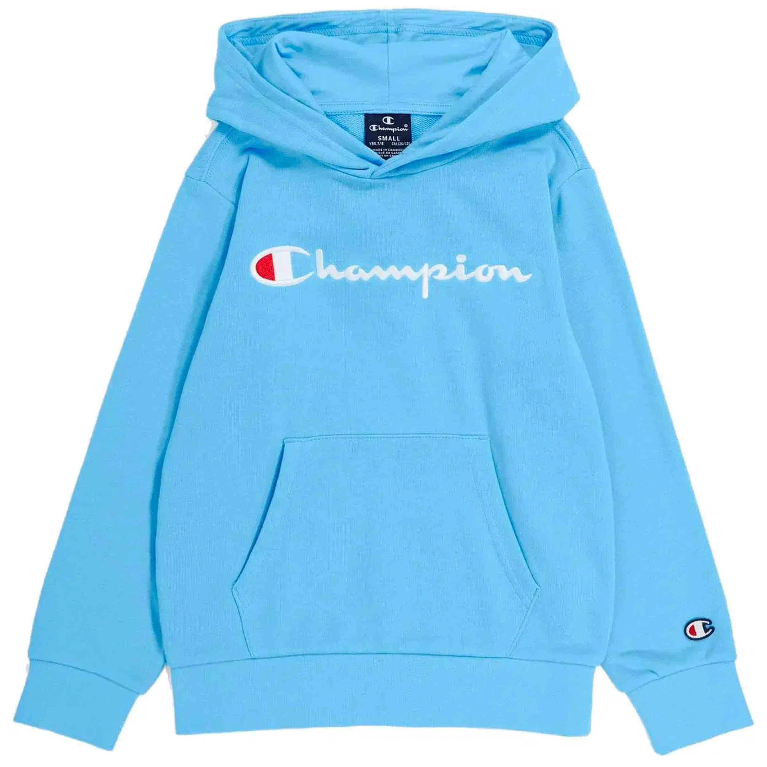 Champion - Sweat À Capuche Champion Modèle 306747-bs072 Pour Enfants - Sweat-shirt - Bleu - Decathlon