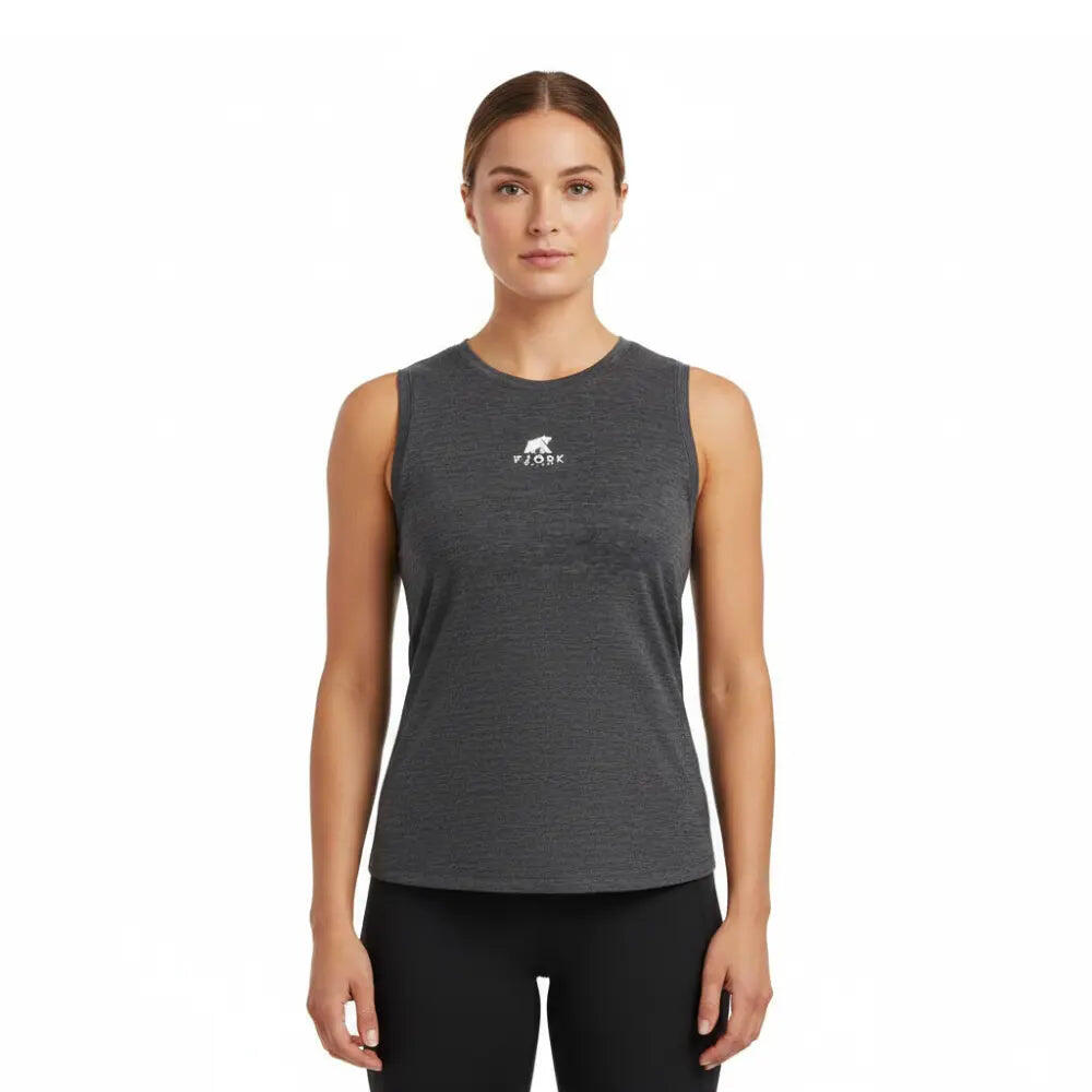 Fjork Merino - Cropped Top Merino 140 - Débardeur - Gris - 46 L/xl - Decathlon