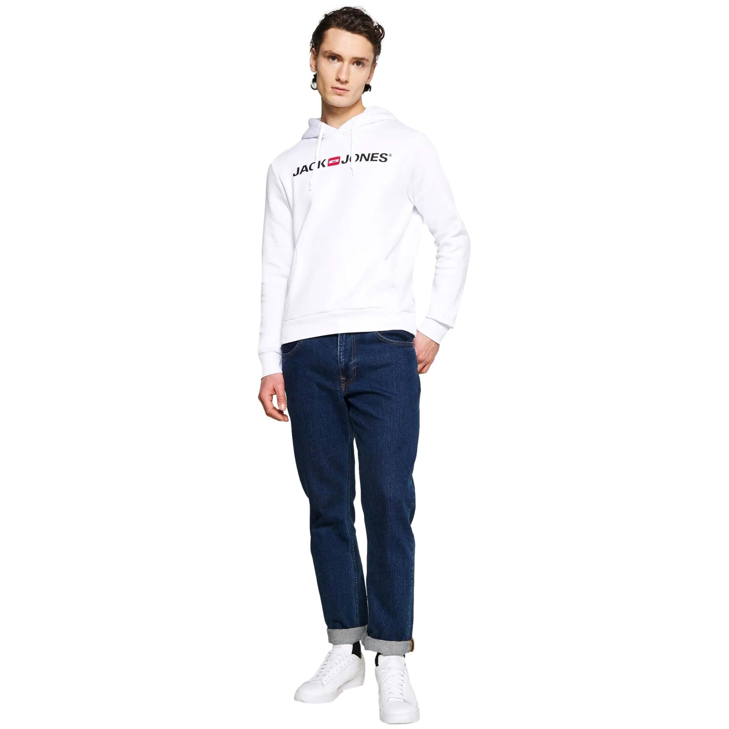 Sweat à capuche Jack&jones modèle 12137054-WHITE pour homme 2/5