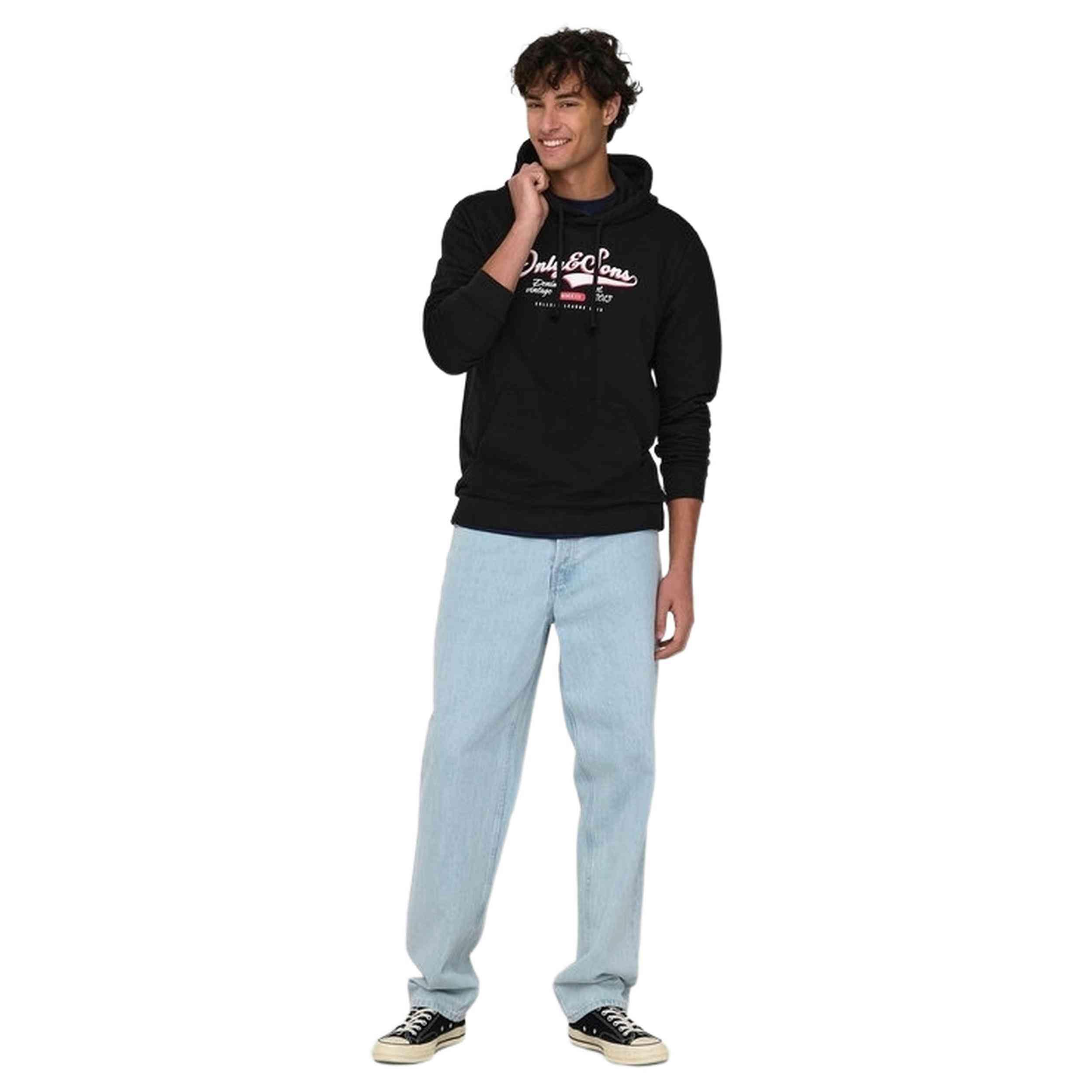 Sweatshirt Only & sons modelo 22028594-BLACK para homem 5/5