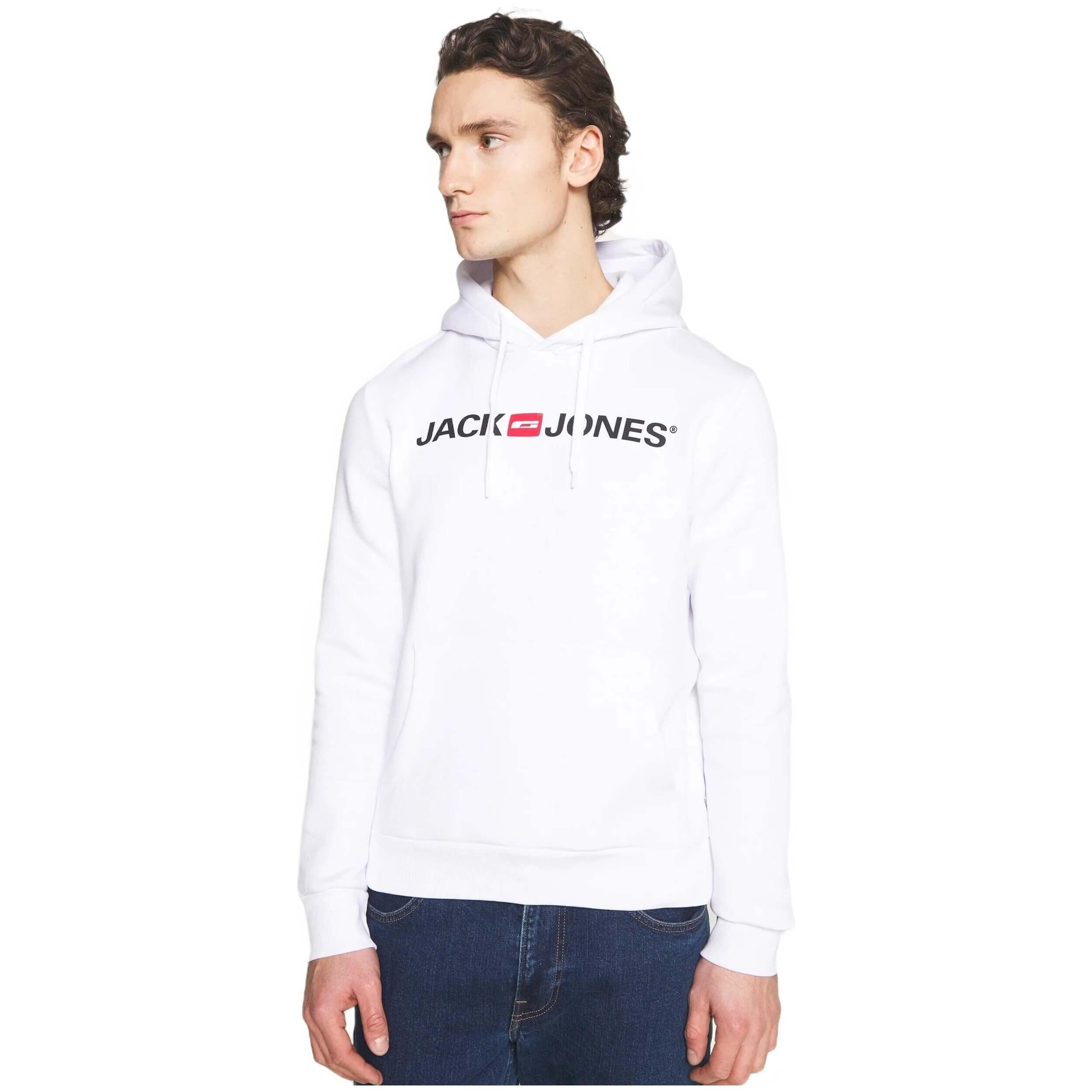 Jack&jones - Sweat À Capuche Jack&jones Modèle 12137054-white Pour Homme - Sweat-shirt - Blanc - Decathlon