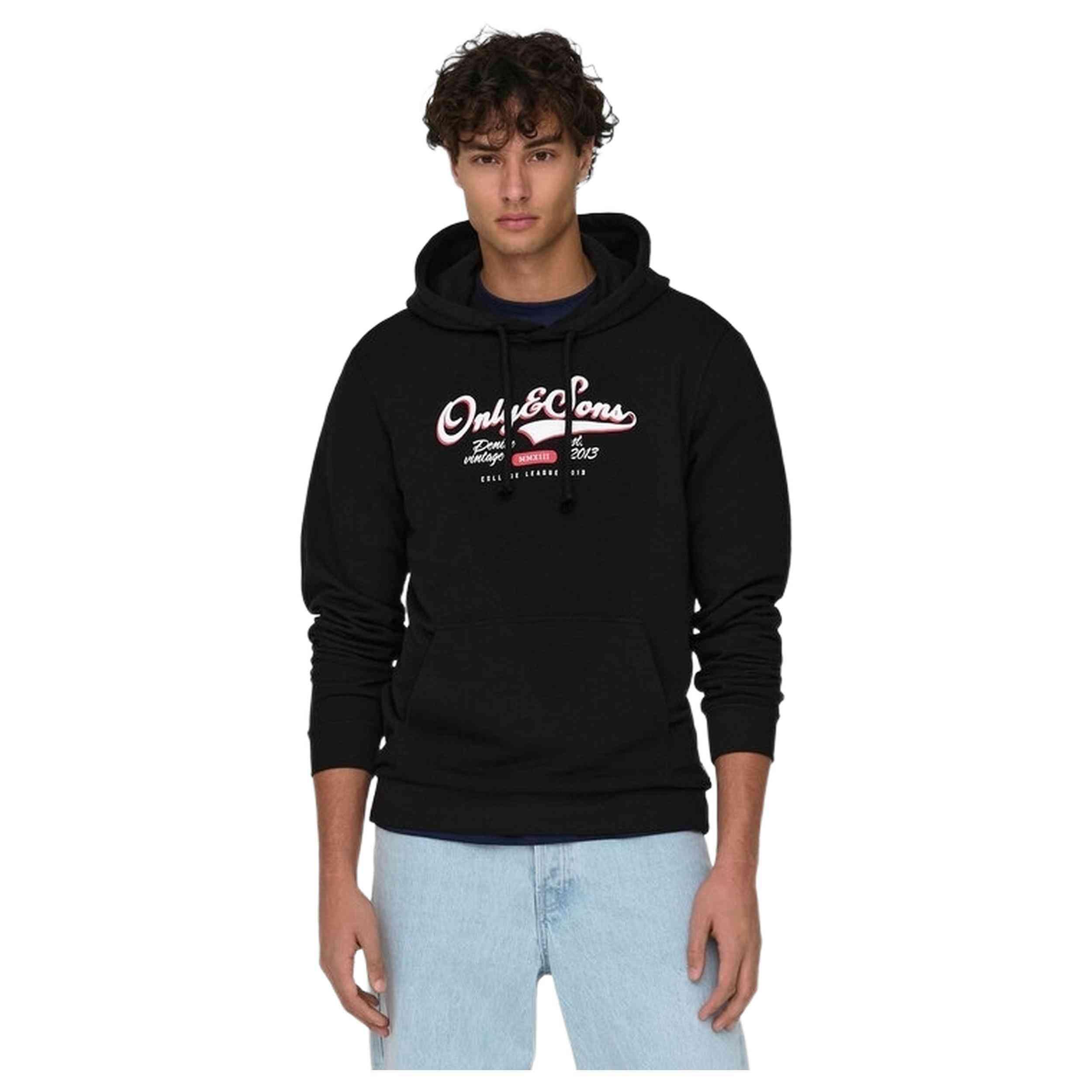 Sweatshirt Only & sons modelo 22028594-BLACK para homem 4/5