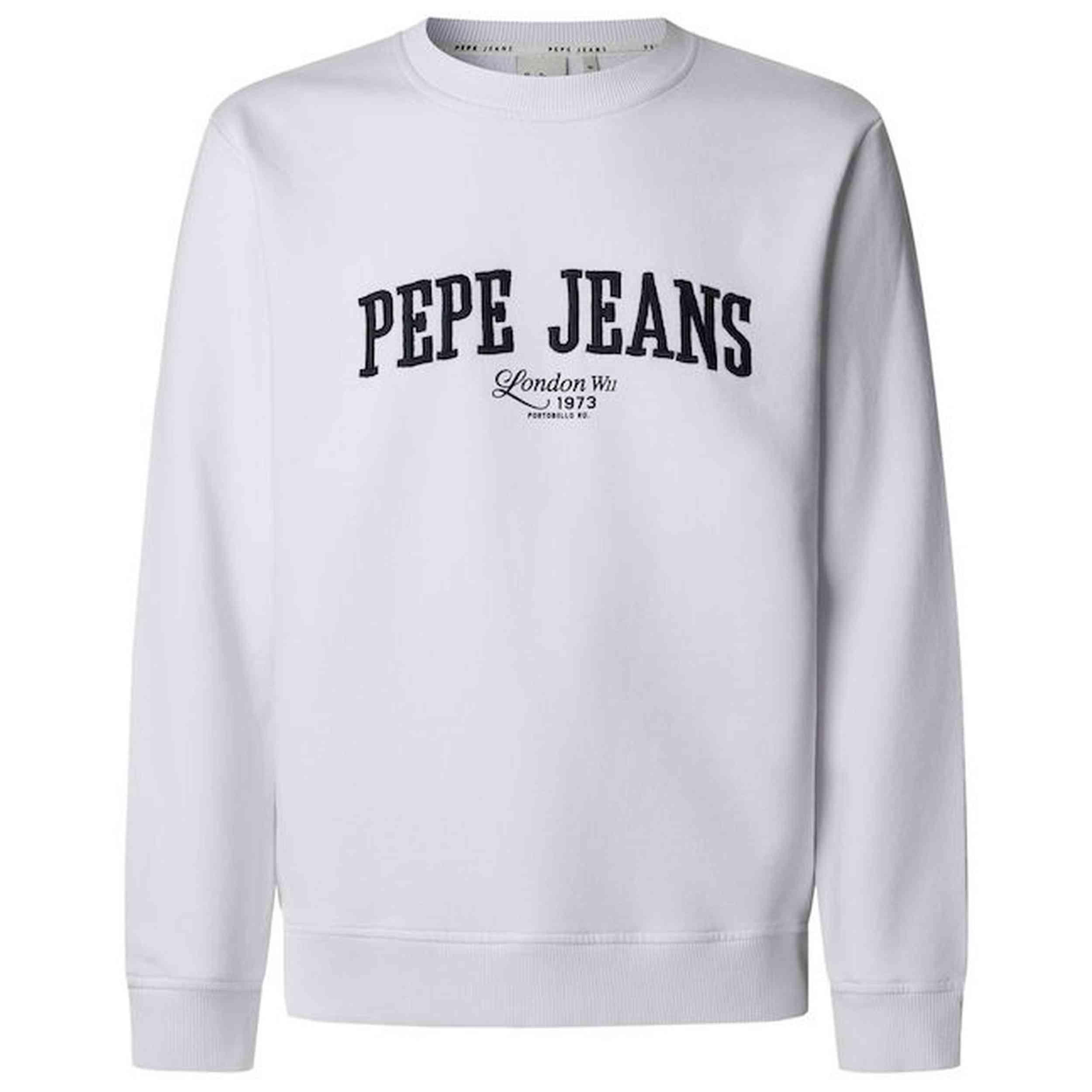 Pepe Jeans - Sweat Pepe Jeans Modèle Pm582826-800 Pour Homme - Sweat-shirt - Blanc - Decathlon