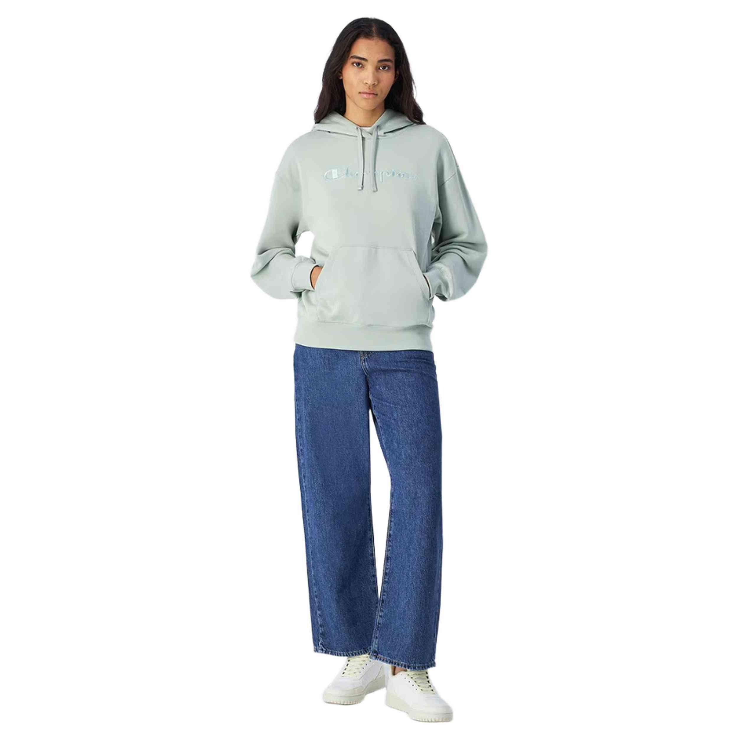Felpa con cappuccio Champion modello 117785-GS129 per donne 2/3