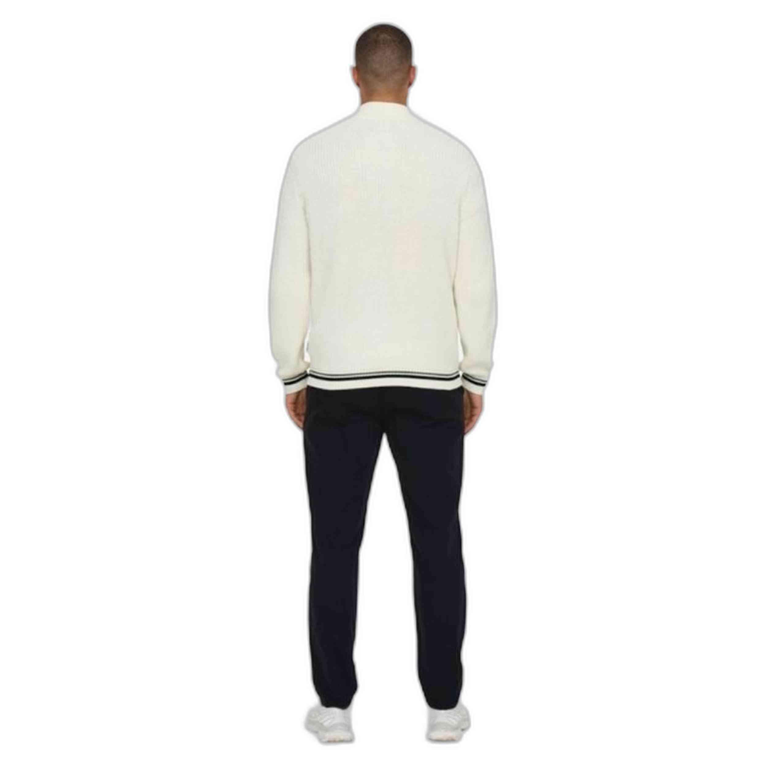 Sweat Only & sons modèle 22031007-CLOUDDANCERHALFZIP pour homme 4/4