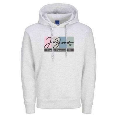 Hoodie jack&jones model 12262421-gris voor mannen