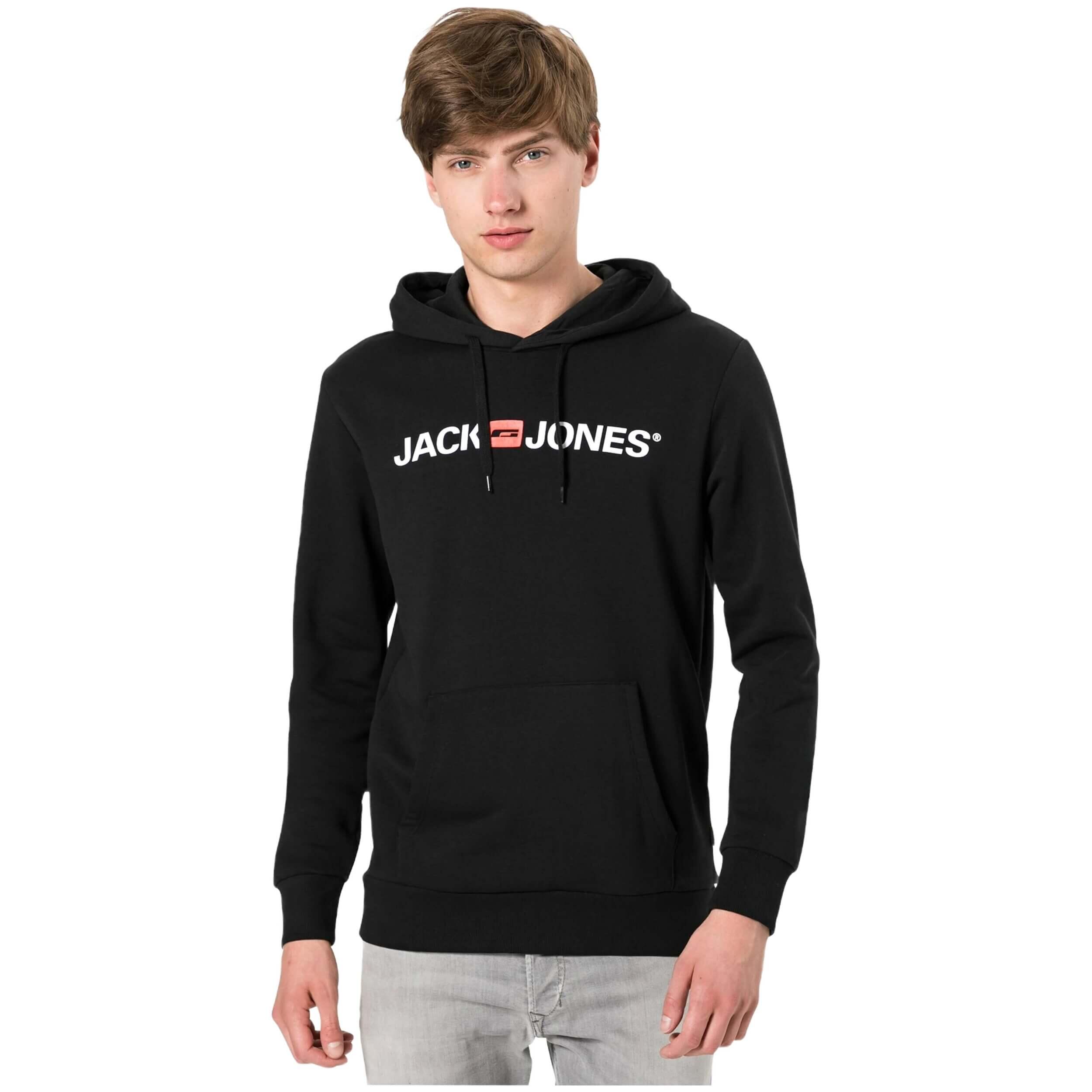 Sweat à capuche Jack&jones modèle 12137054-BLACK pour homme 2/4