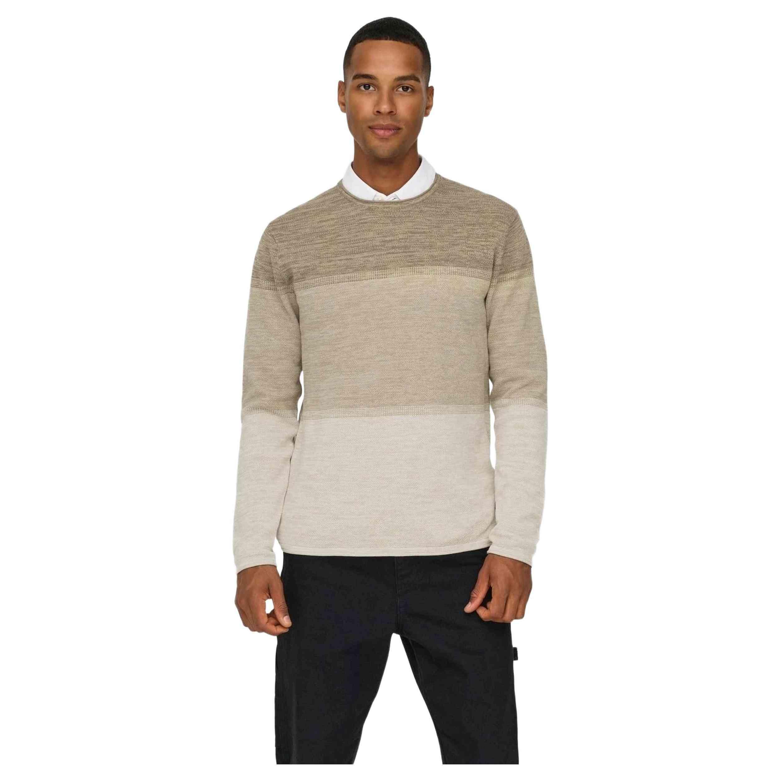 Only & Sons - Sweat Only & Sons Modèle 22029042-silverlining Pour Homme - Sweat-shirt - Beige - Decathlon
