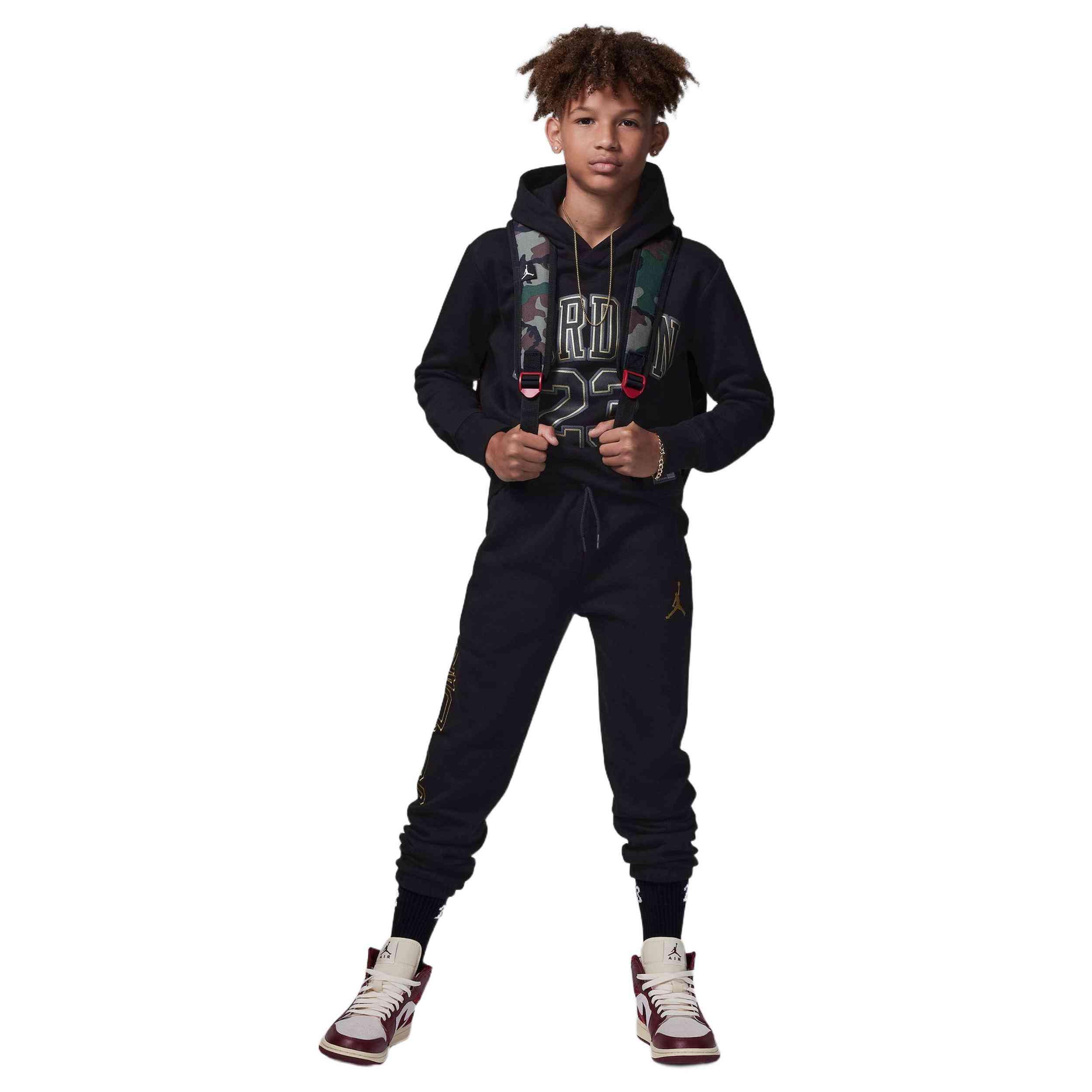 FELPA JORDAN RAGAZZO BLACK 4/5