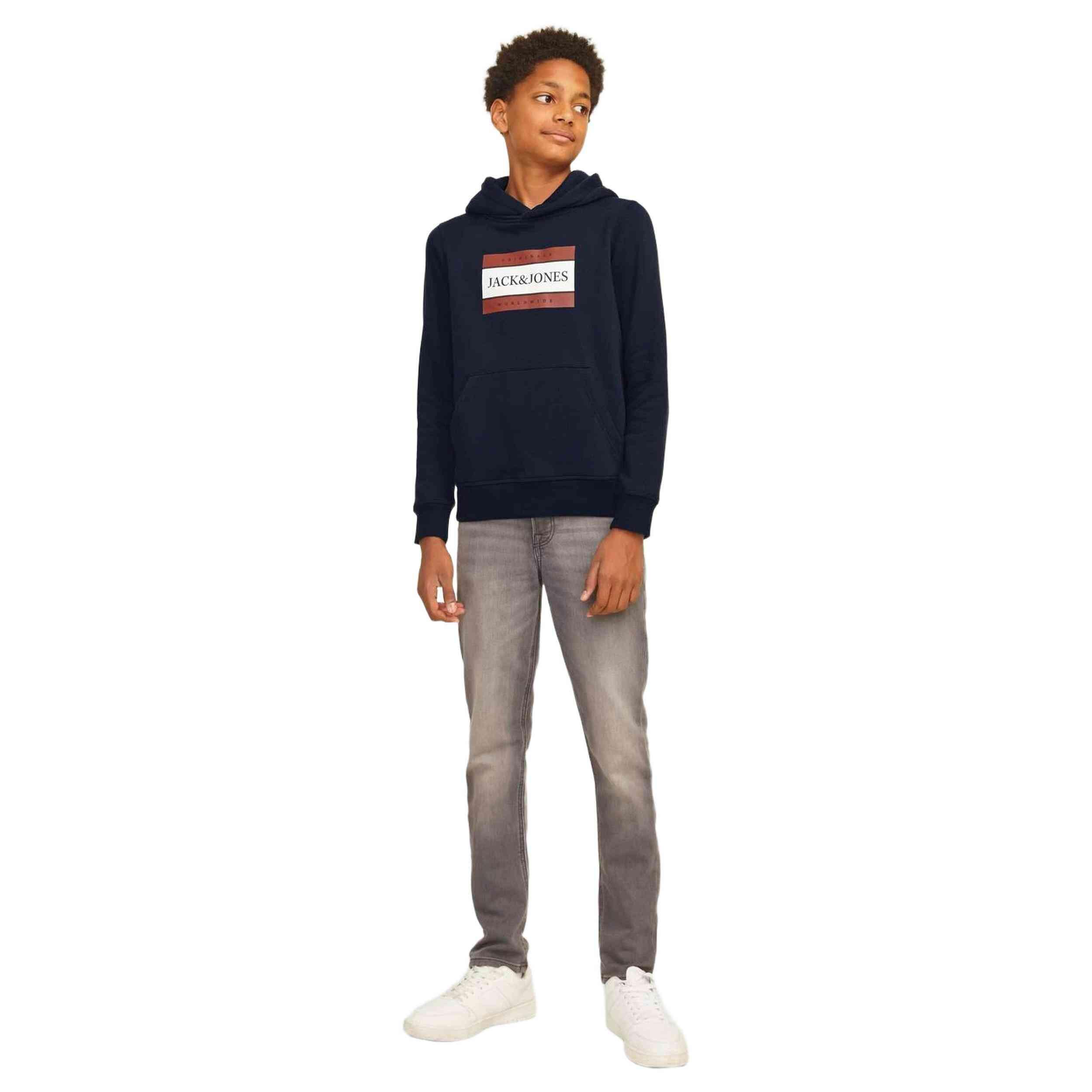 Hoodie Jack&jones model 12263243-SKY CAPTAIN voor jongens 4/5