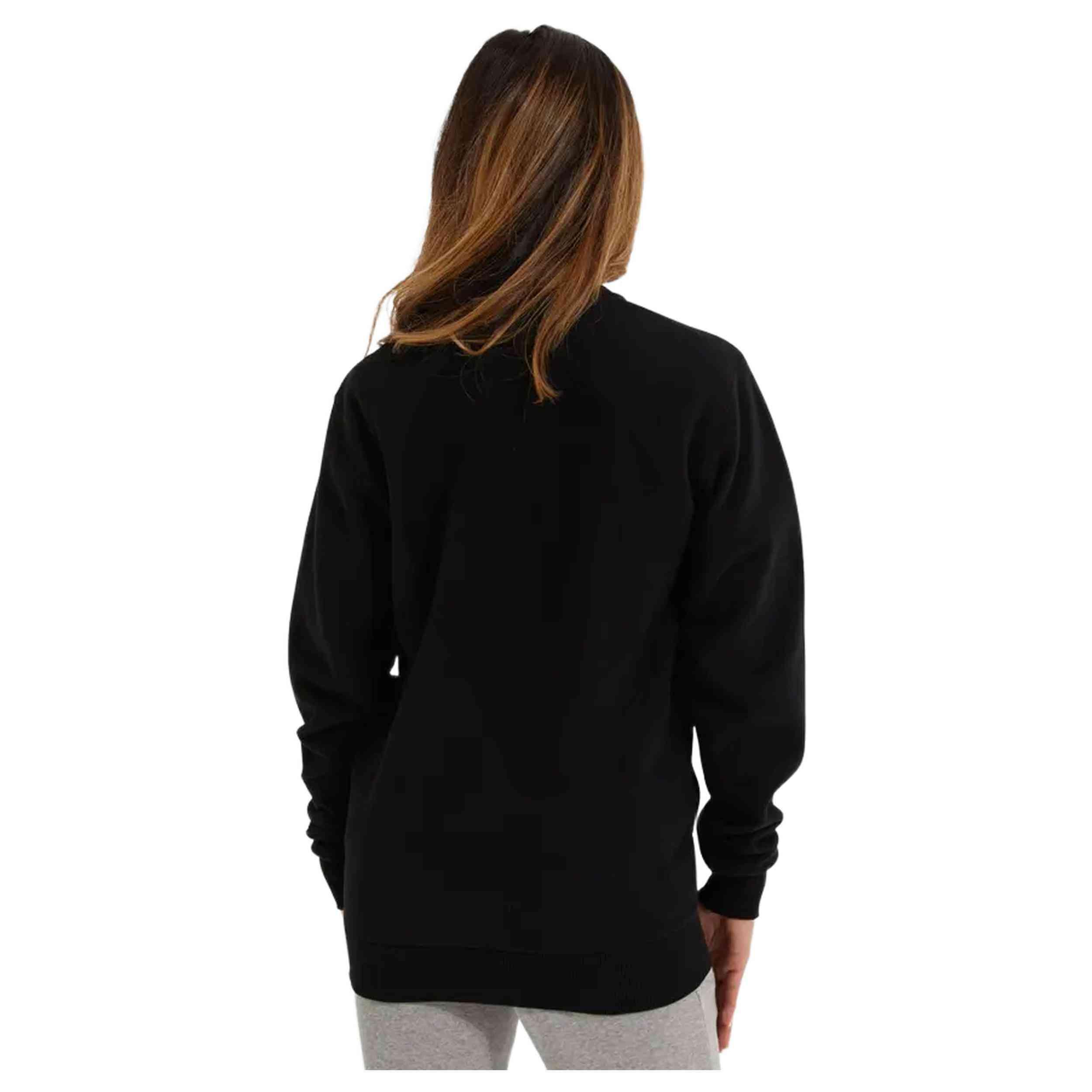 Sweat Femme ELLESSE Noir, Taille UK 8, Vintage Années 2000, Coton (très Bon état)