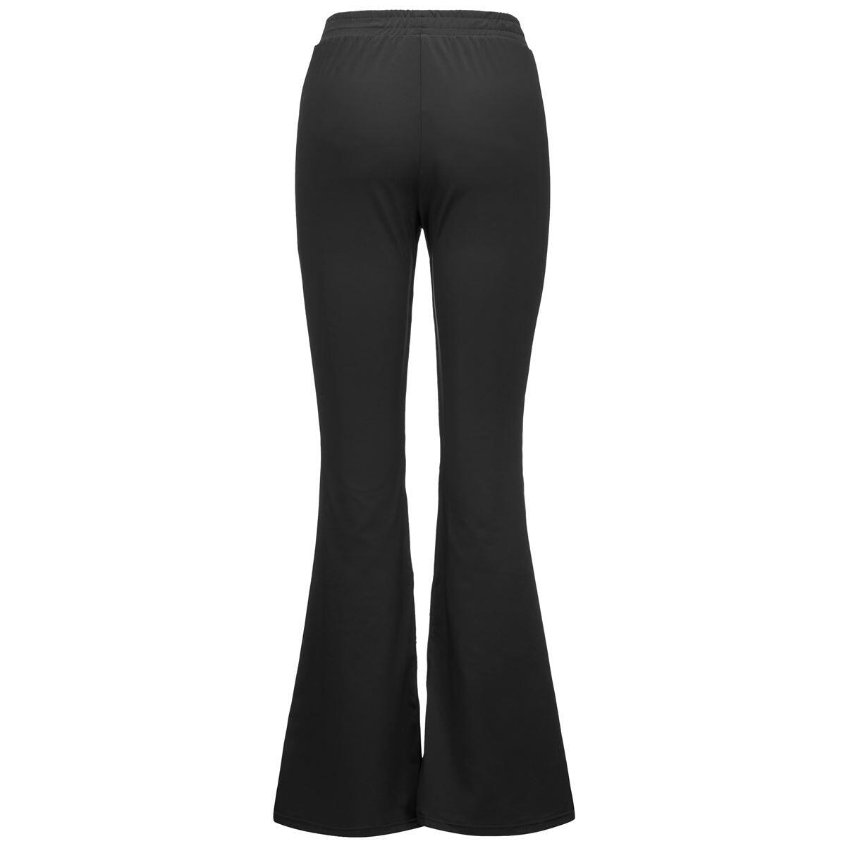Pantaloni tuta da donna in poliestere grigio da sport street 4/5