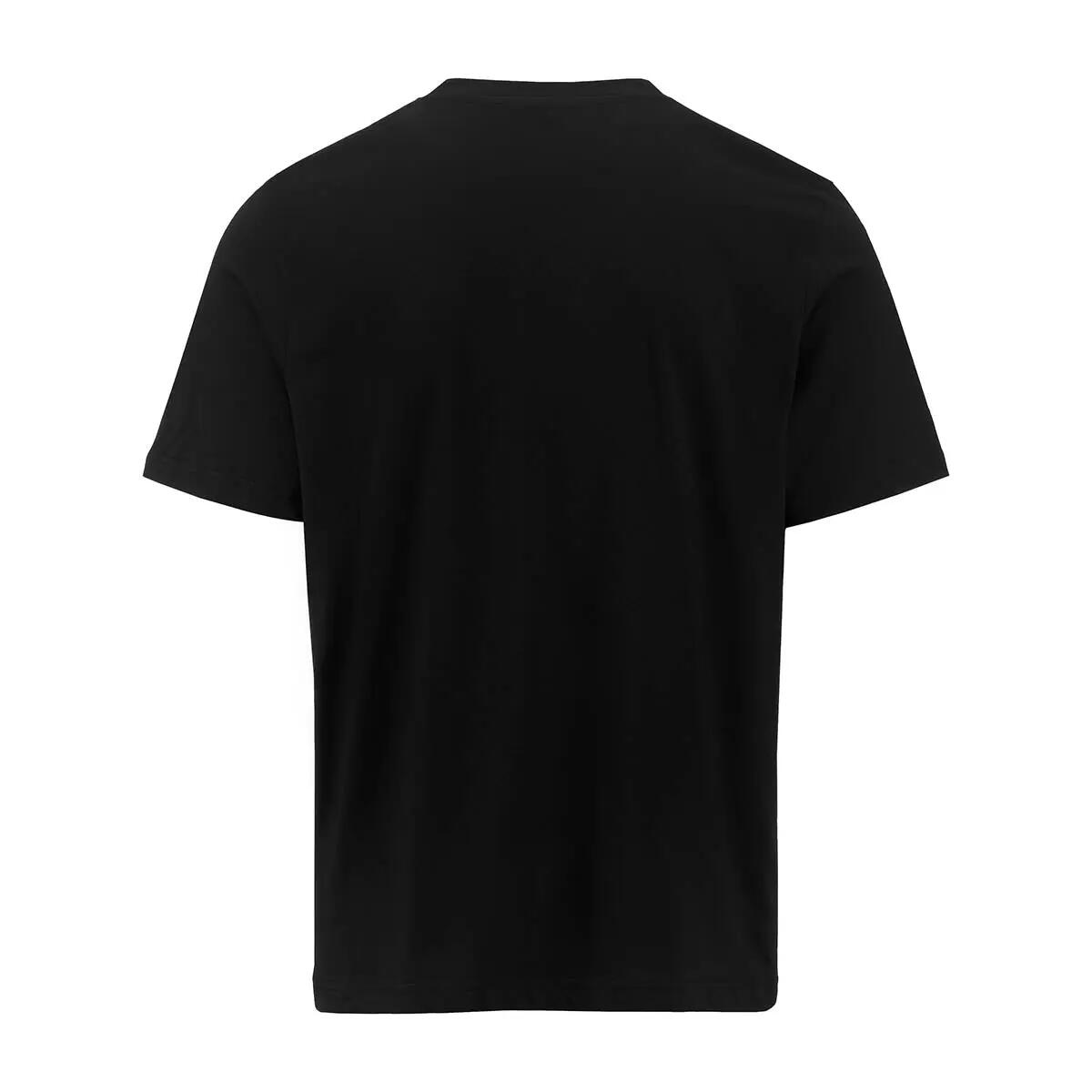 T-shirt Kappa homem em algodão preto 4/5