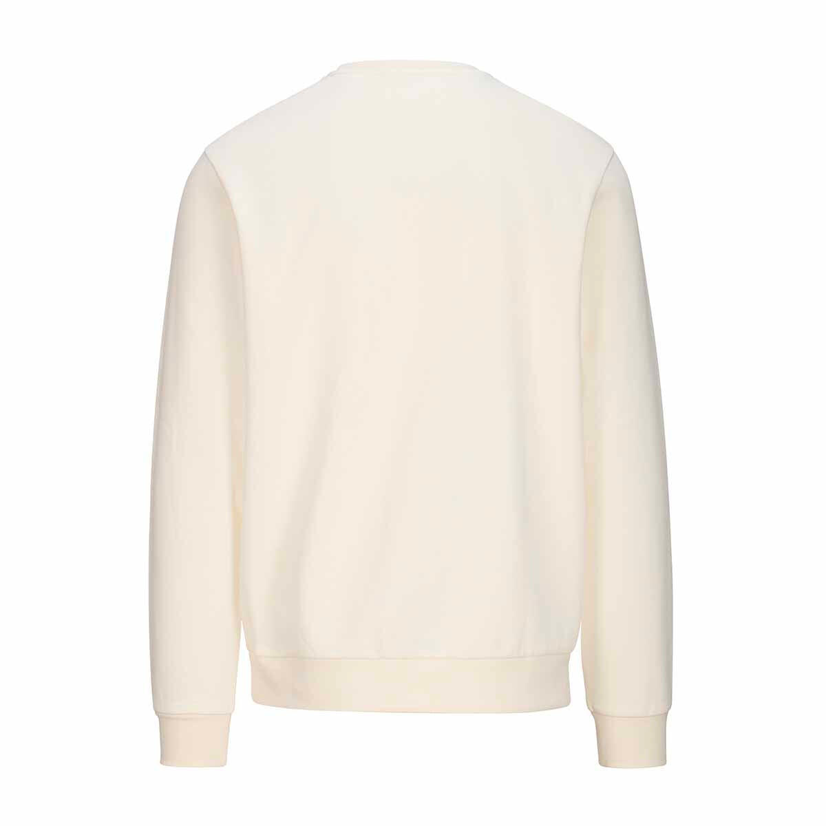 Felpa da uomo in cotone bianco da sportivo 4/5