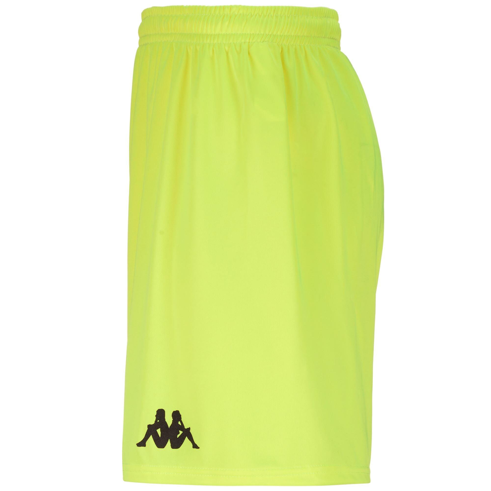 Pantaloncini sportivi da bambino in poliestere verde da calcio 2/4