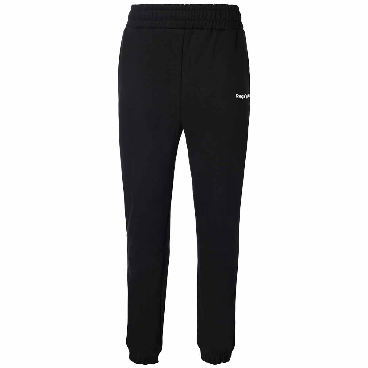 Pantaloni tuta da donna in cotone nero da sport street 5/7