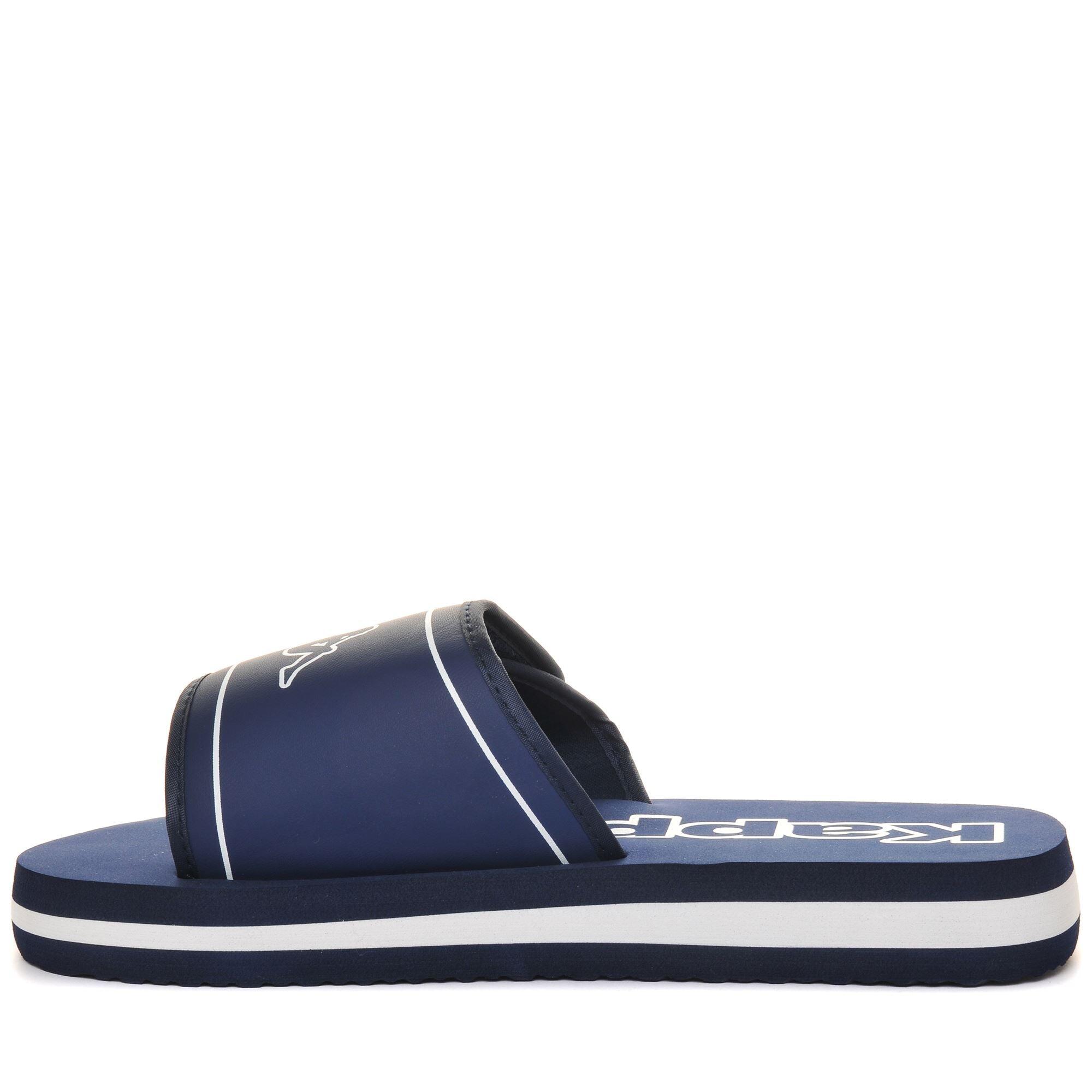 Ciabatte da uomo in sintetico blu da piscina 5/6