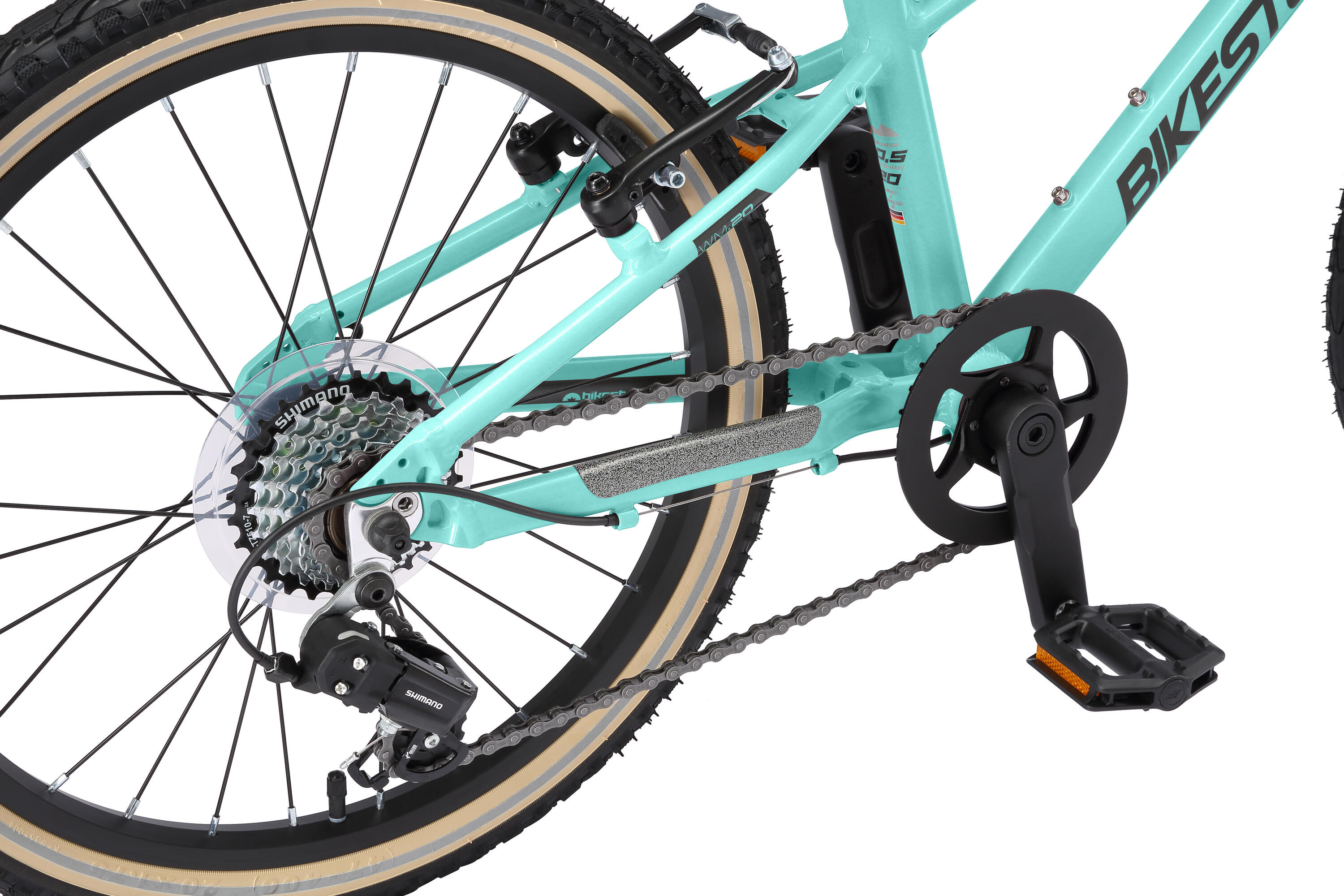 Vélo de ville 20" pour enfants 6 ans, VTC en aluminium léger 8 kg, 7 vitesses 6/7