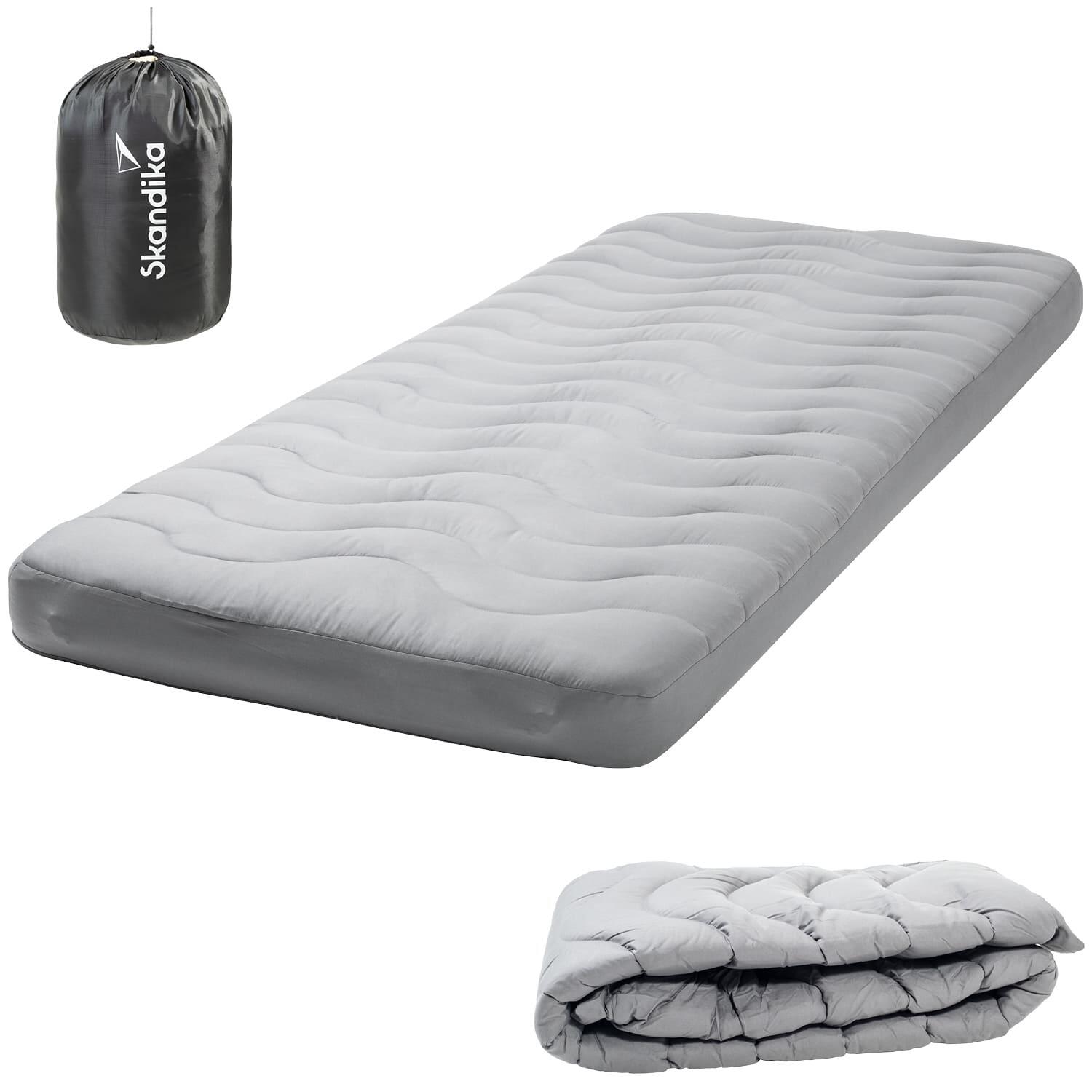 Skandika - Housse Pour Matelas Gonflable Easy 3d Premium Flex - 200x85x12cm - Surmatelas - Sous-matelas - Gris - Taille Unique - Decathlon