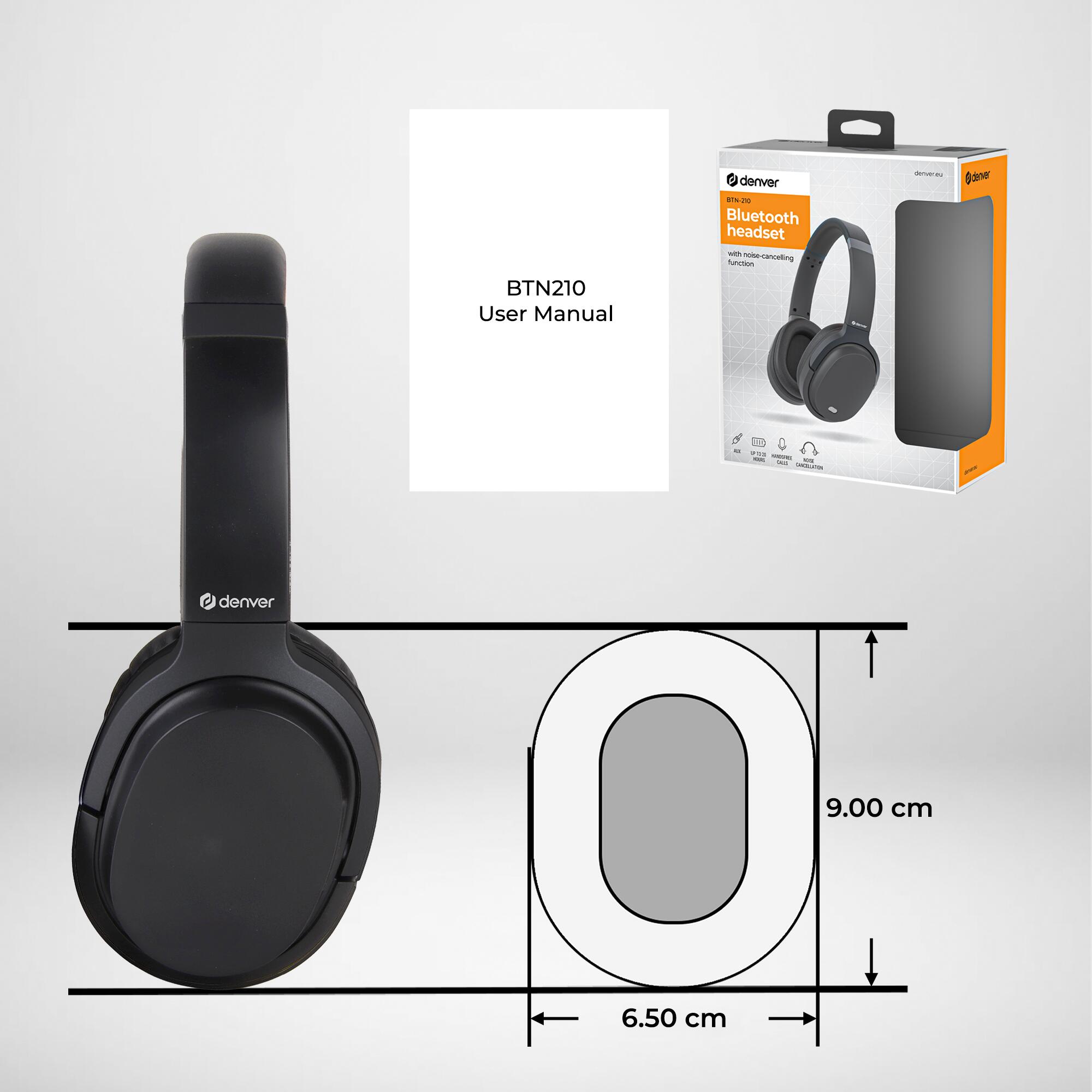 Słuchawki Bluetooth Denver Electronics BTN-210B Czarny 7/7