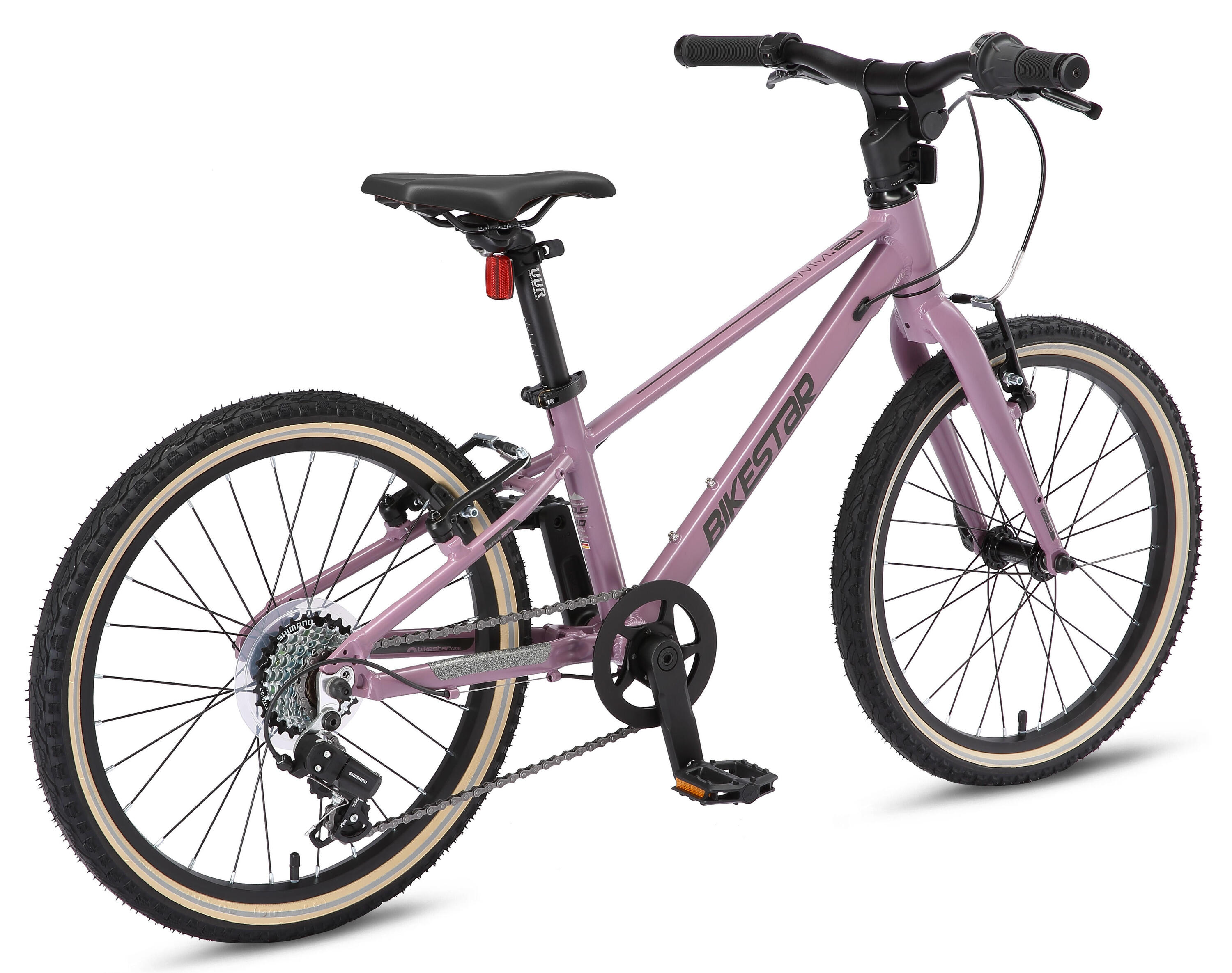 Stadsfiets 20" aluminium, kinderfiets 6 jaar, lichtgewicht 8 kg, 7 versnellingen 4/7