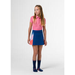 Jupe-culotte de golf bleue pour fille avec détail dégradé