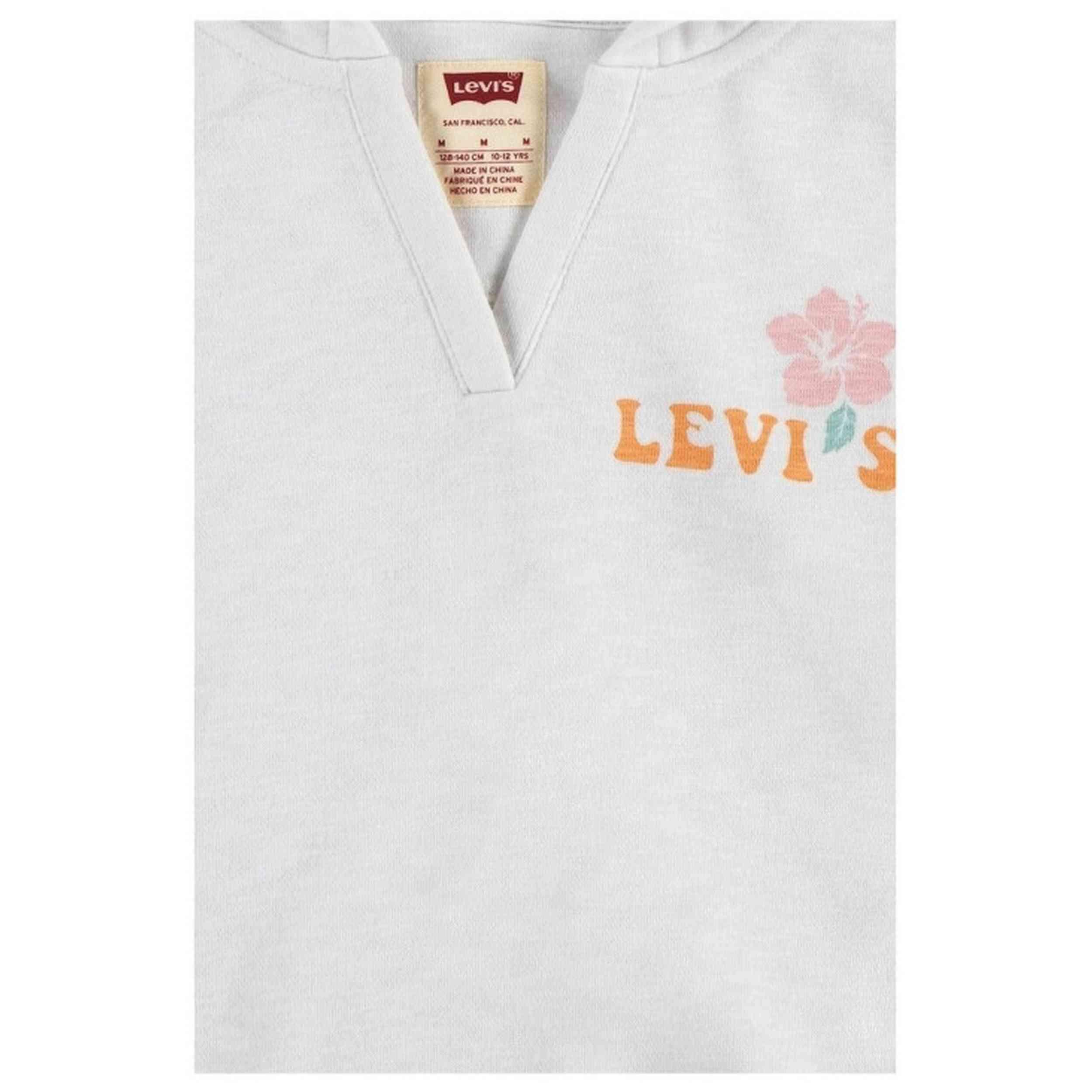 Felpa con cappuccio Levi's modello 4EK175-W1T per ragazze 5/5