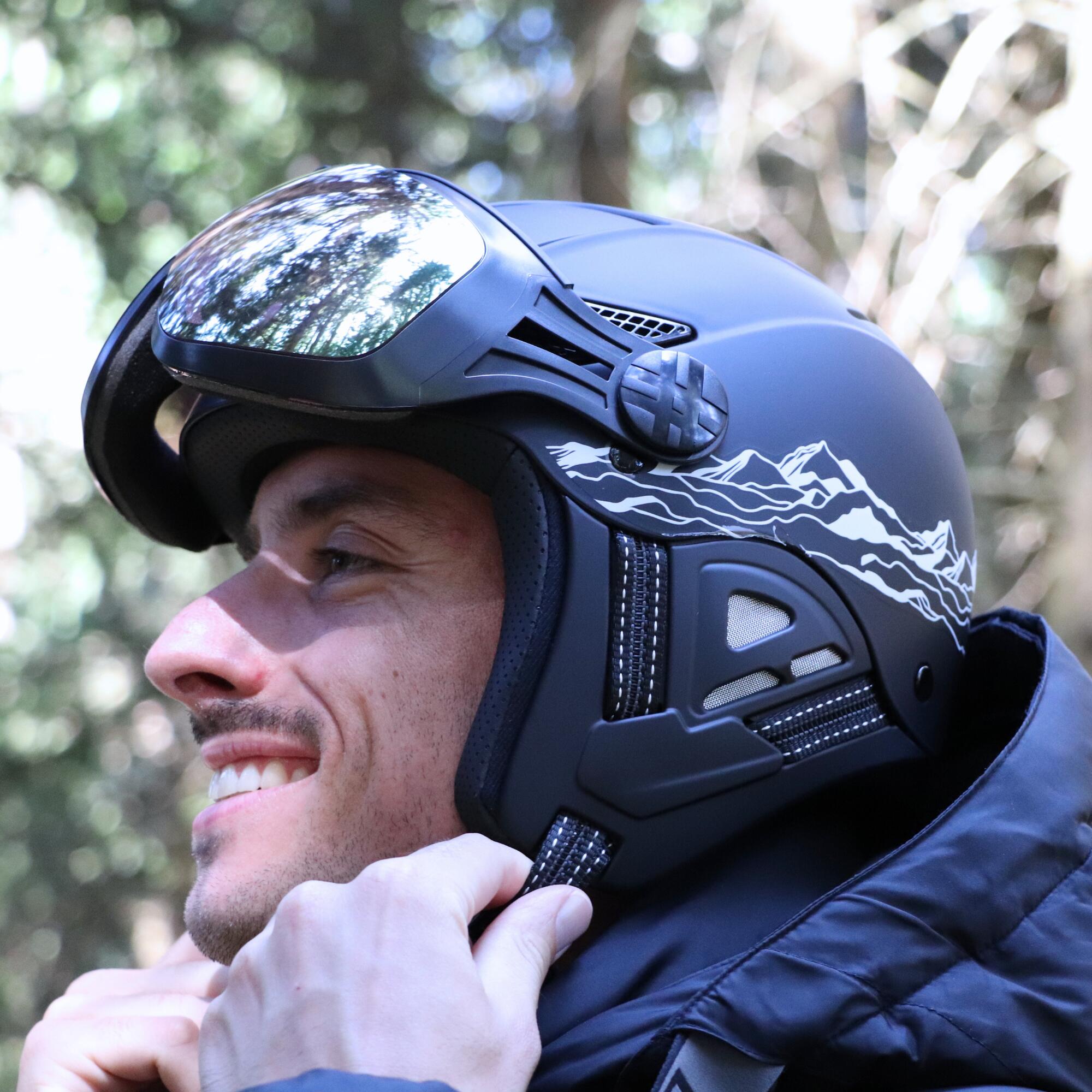 Helm LOUNA II Fashion BLACK MOUNTAIN 3/4
