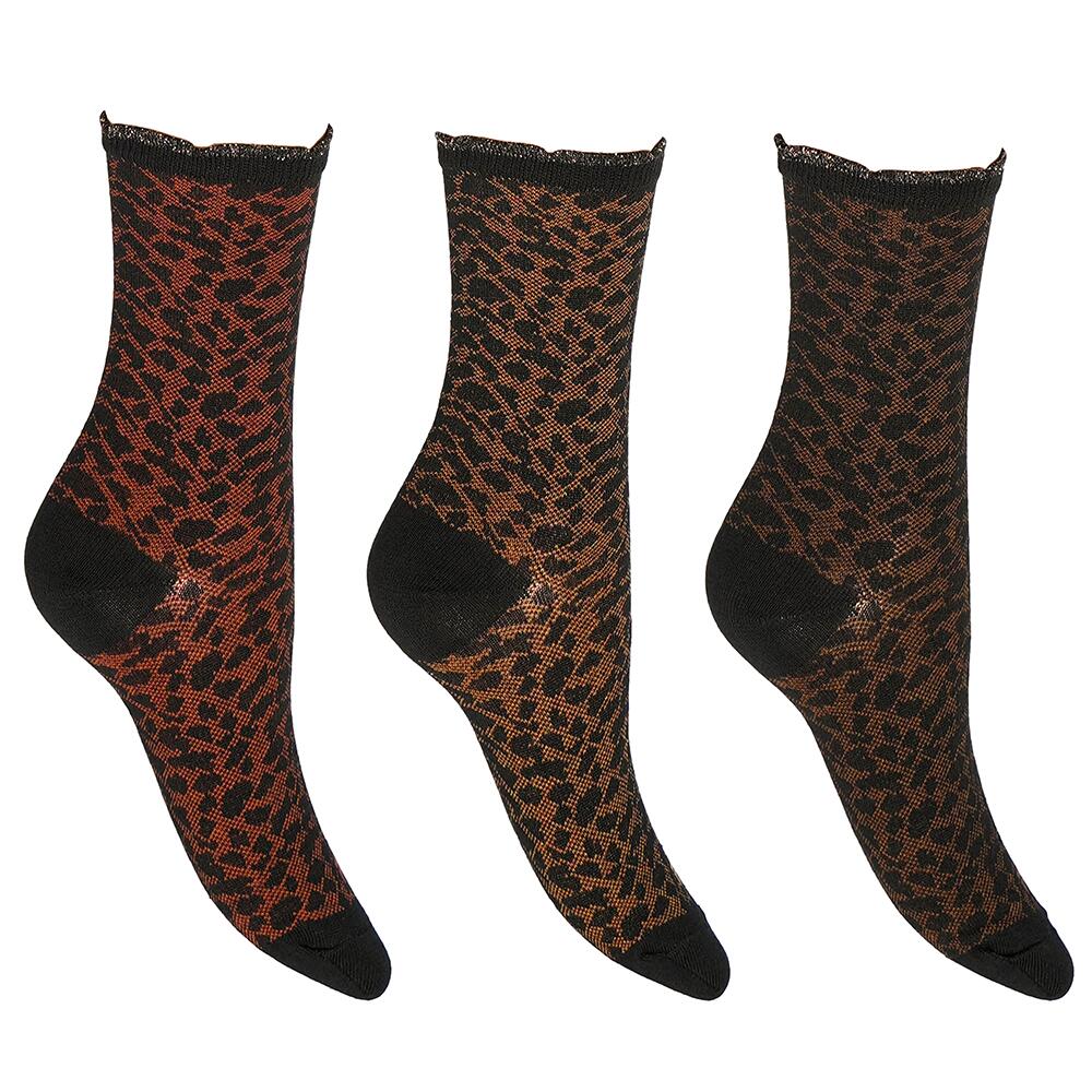 WOMAN LIFESTYLE NORMAL PLAIN SOCKS 3 PACK 5/7