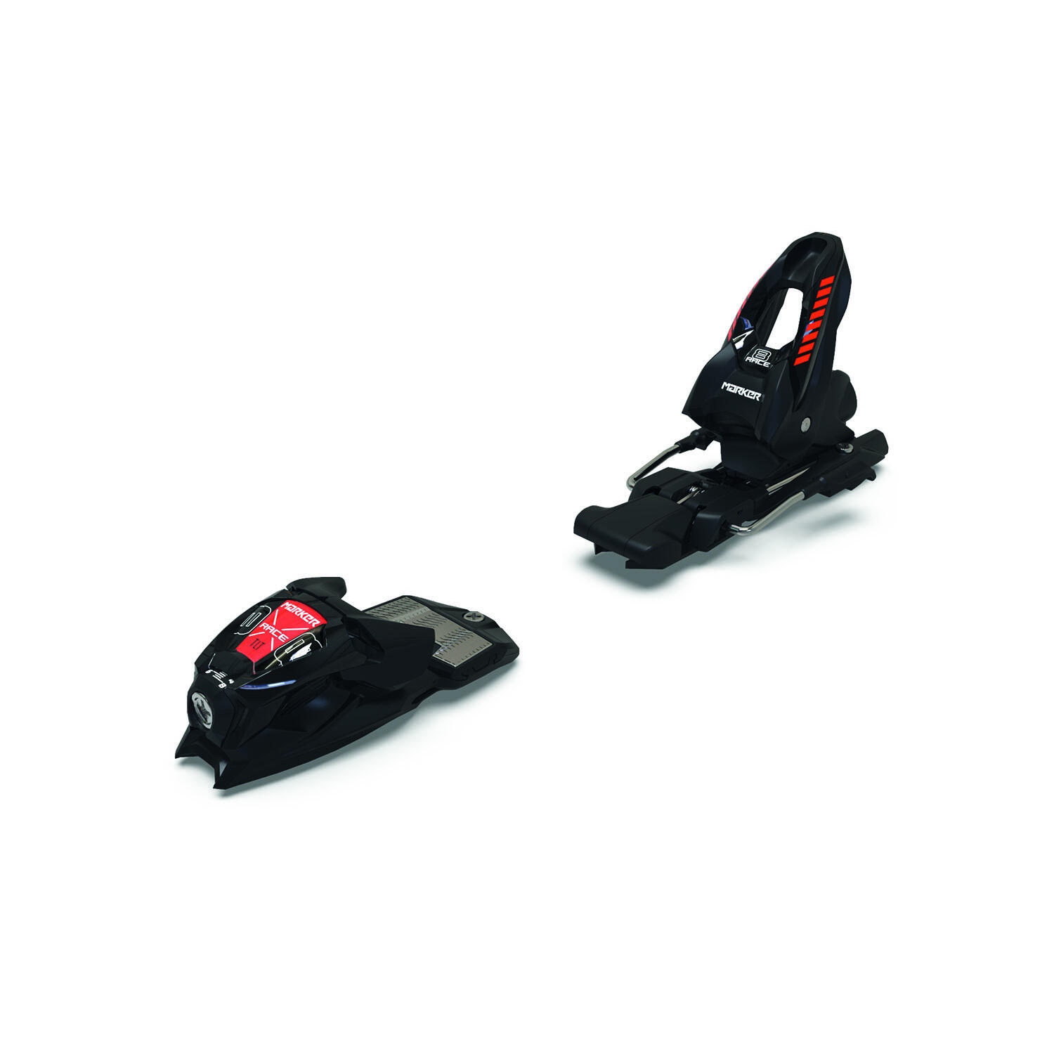 Race Junior 8 Ski Bindingen Zwart Flo-rood 1/1