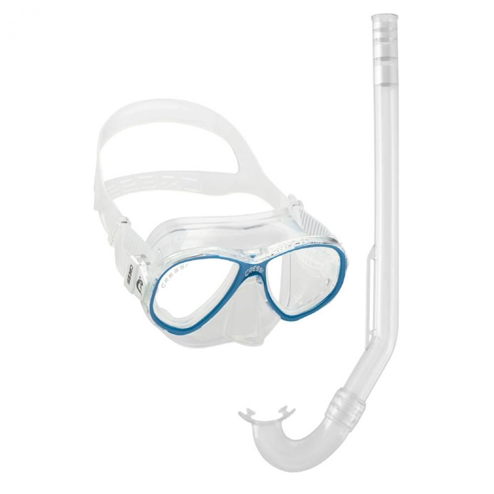 Cressi - Cressi Perla Mare Kit De Plongée Pour Enfants Bleu - Masque De Piscine - Incolore - Kid Unique - Decathlon