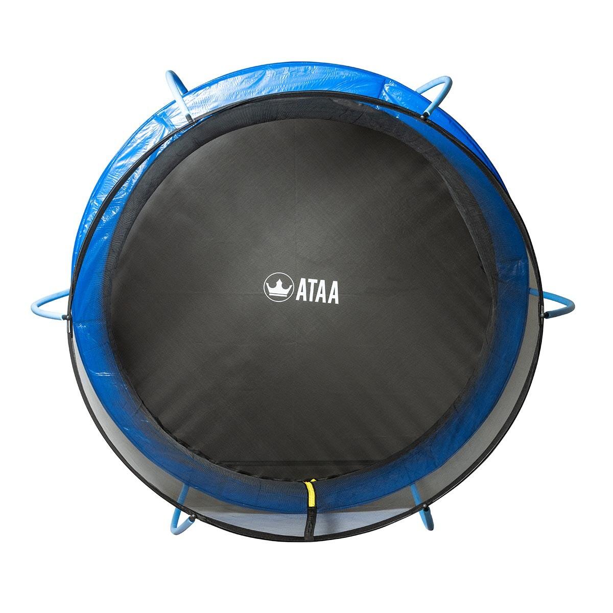 Trampolino ovale per bambini ATAA con rete blu 3/7