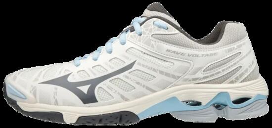 Zapatos de voleibol Mizuno Wave Voltage Mujer Blanco