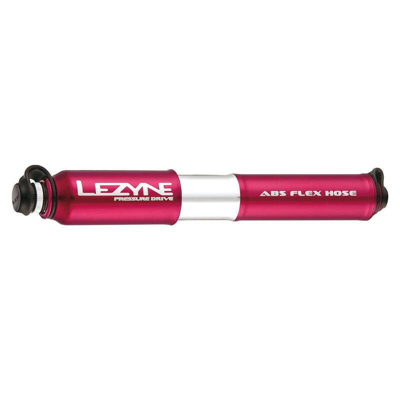 Lezyne pompă manuală CNC HP Pressure Drive roșu lucios S 17 cm