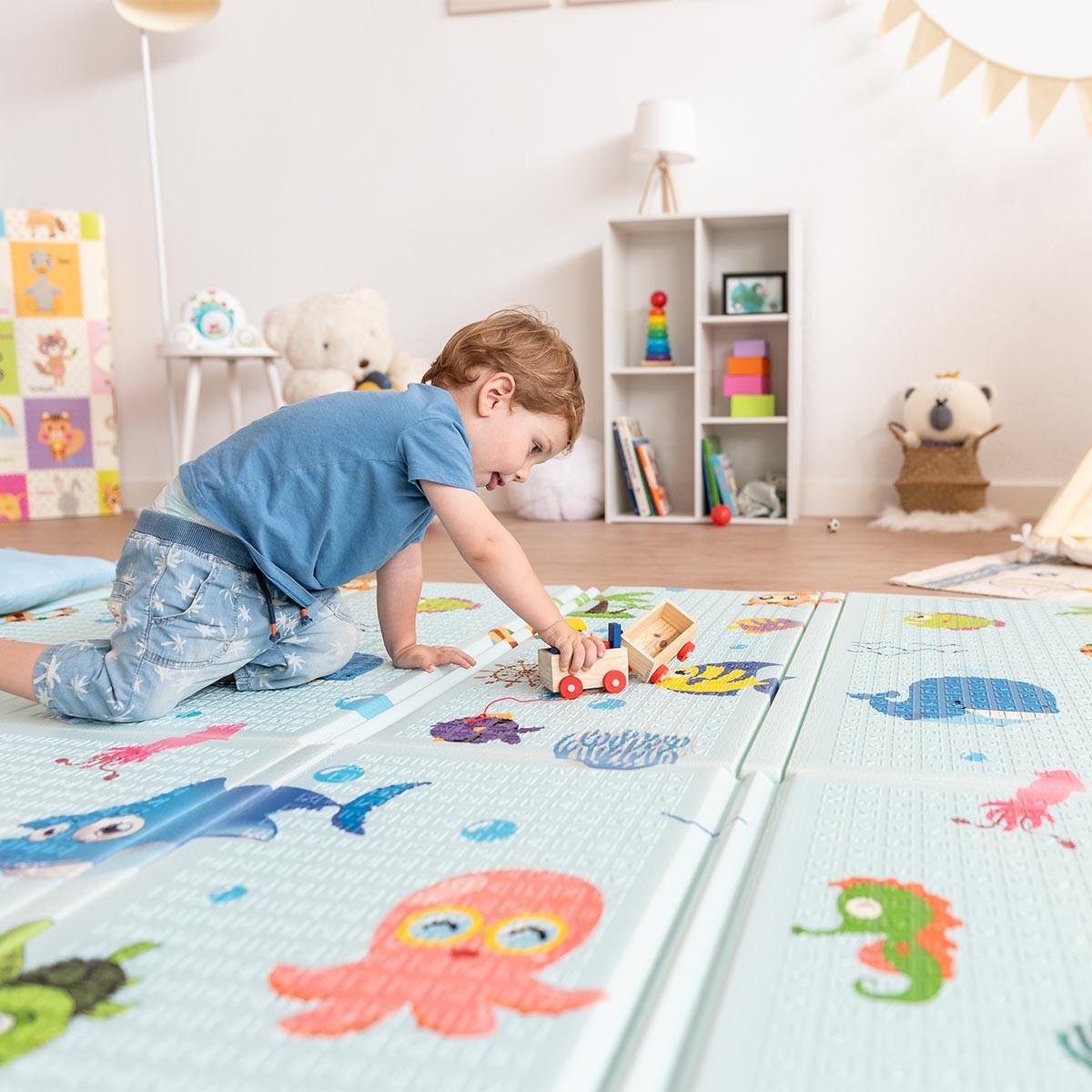 Faltbare Kinder-Turnmatte Ocean 3/7