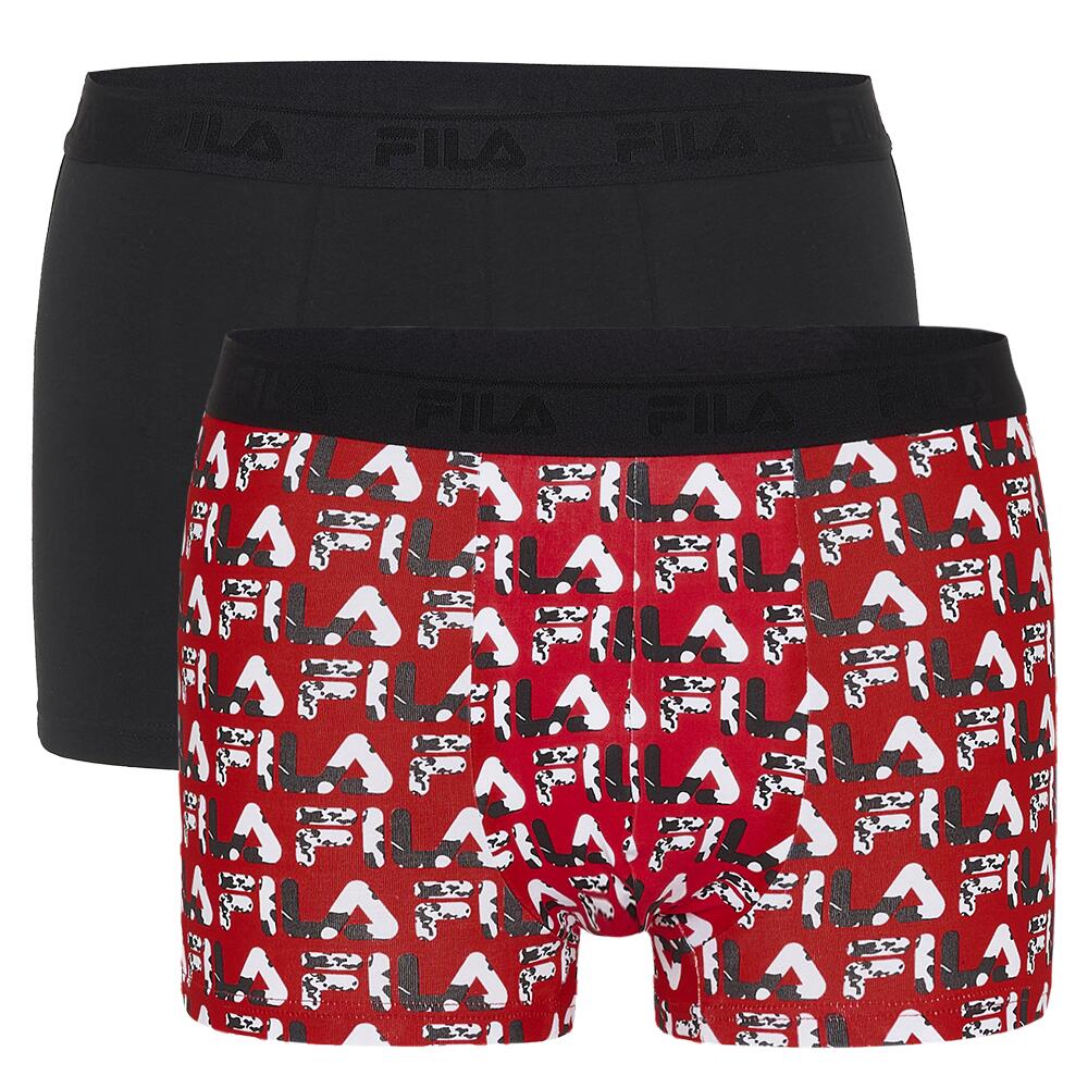 MAN BOXER ELASTIC WITH LOGO 2P 1/7