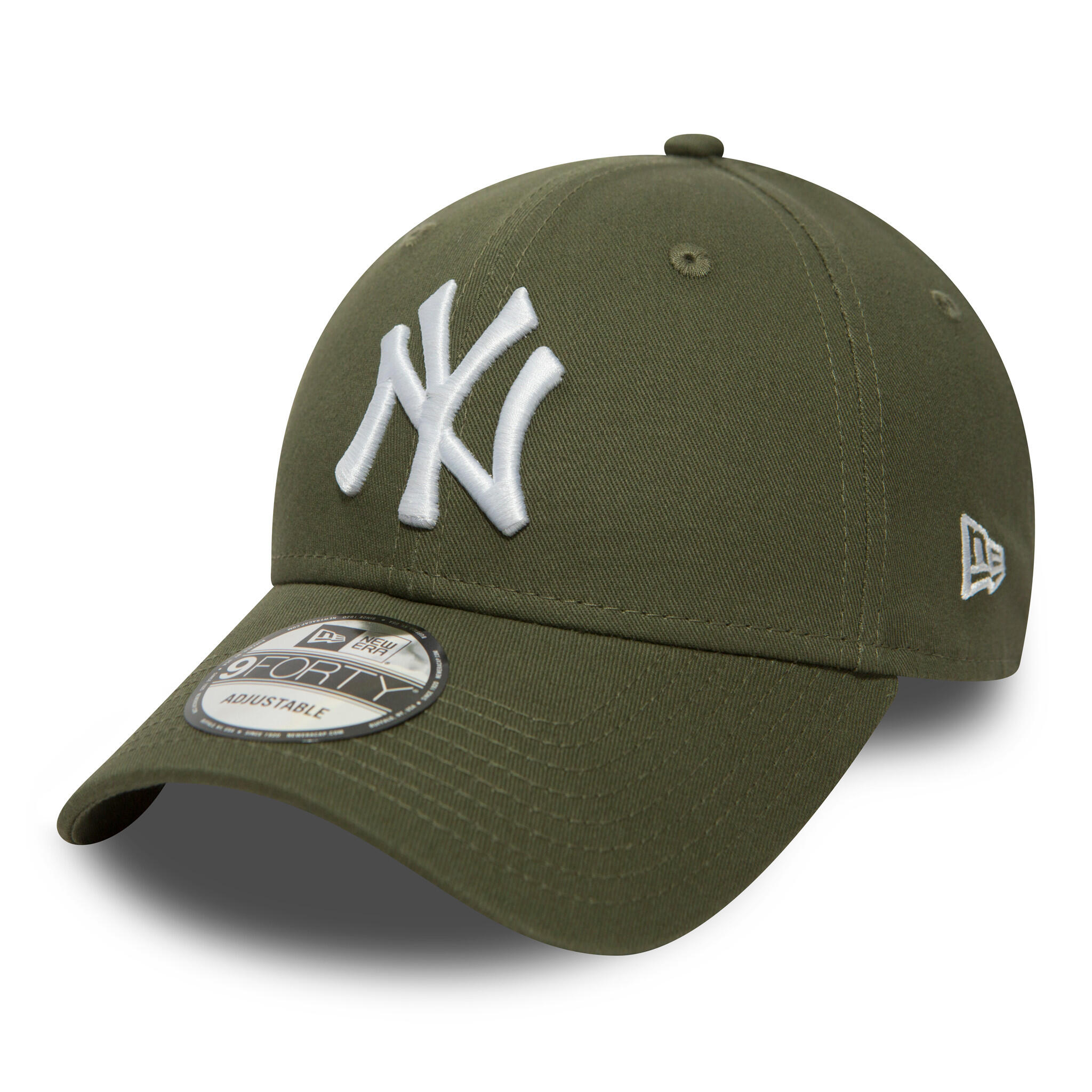 New Era The League Essential MLB Cap New Y Kleur Olijf/Wit 6/7