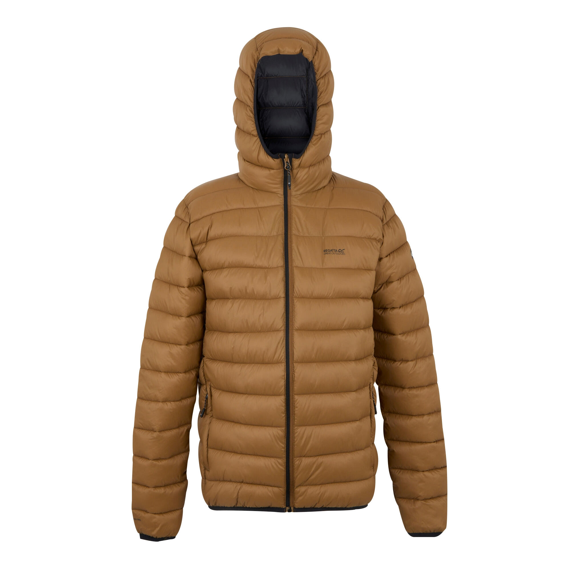 REGATTA Mens Marizion Baffled Hooded Padded Jacket (Nut Brown)