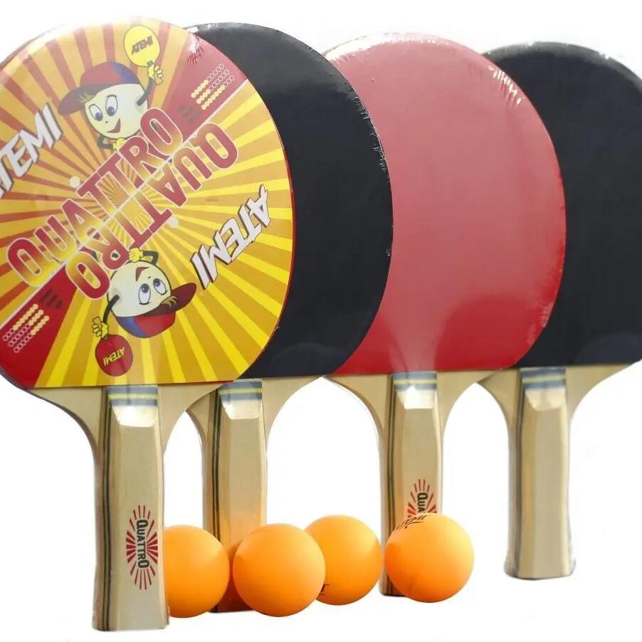 Atemi Quattro Table Tennis Set (Rackets + Balls)