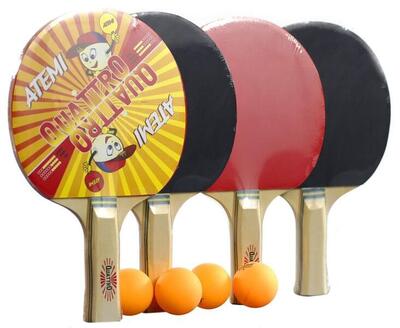 Tischtennis Set atemi Quattro (Rockets + Bälle)