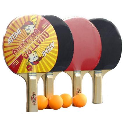 Zestaw do tenisa stołowego Atemi Quattro (rakietki + piłeczki)