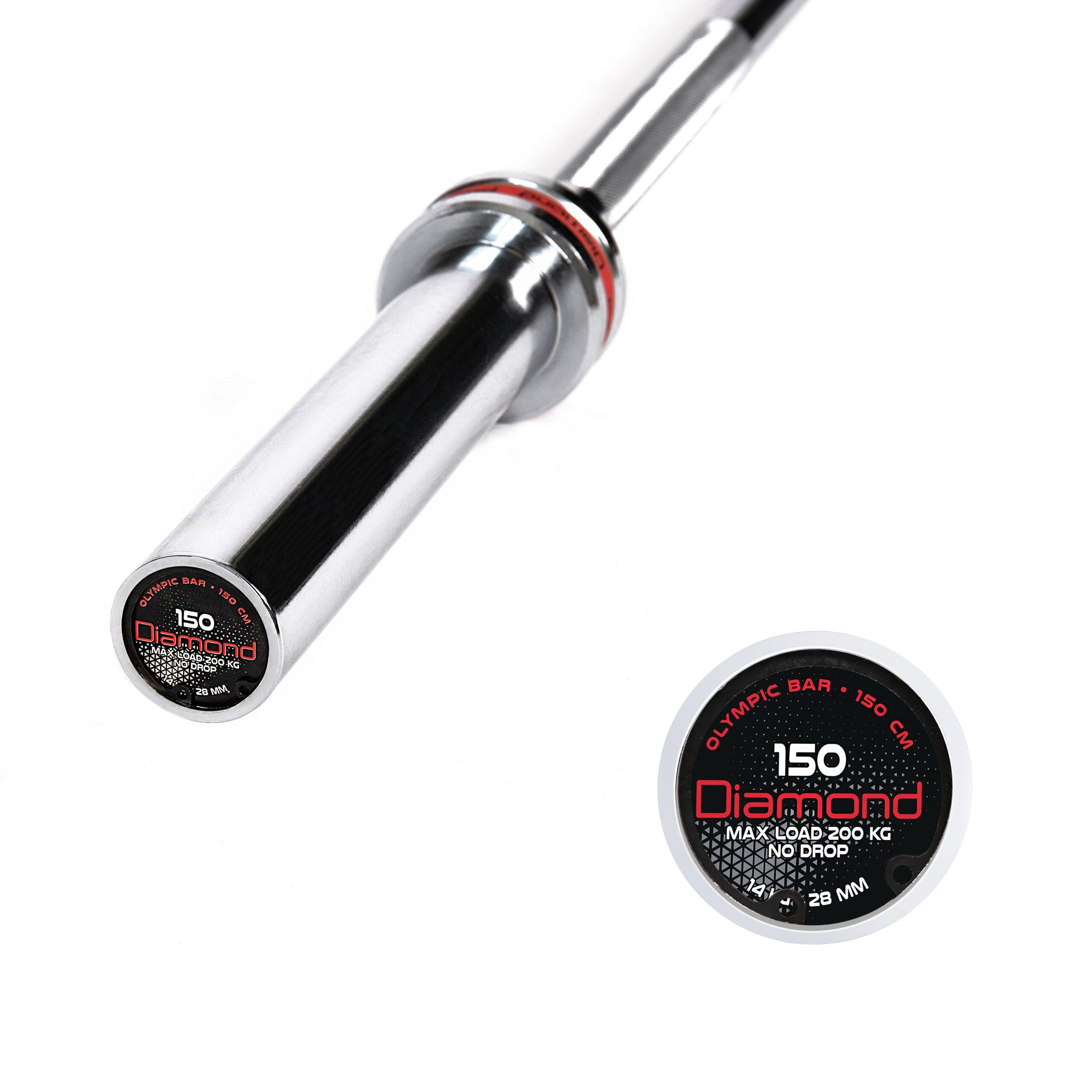 Bilanciere olimpionico Ø50 mm 150/180/220 cm carico 330 kg 3/7