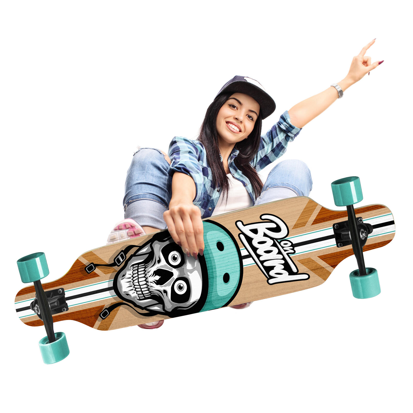 Skateboard Longboard Skids Control 41x9 Pulgadas 3/3