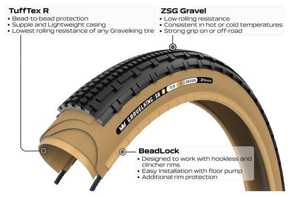Pneumatico Panaracer GravelKing SK R Gravel 700 mm Tubeless Ready Folding Mescol 4/5