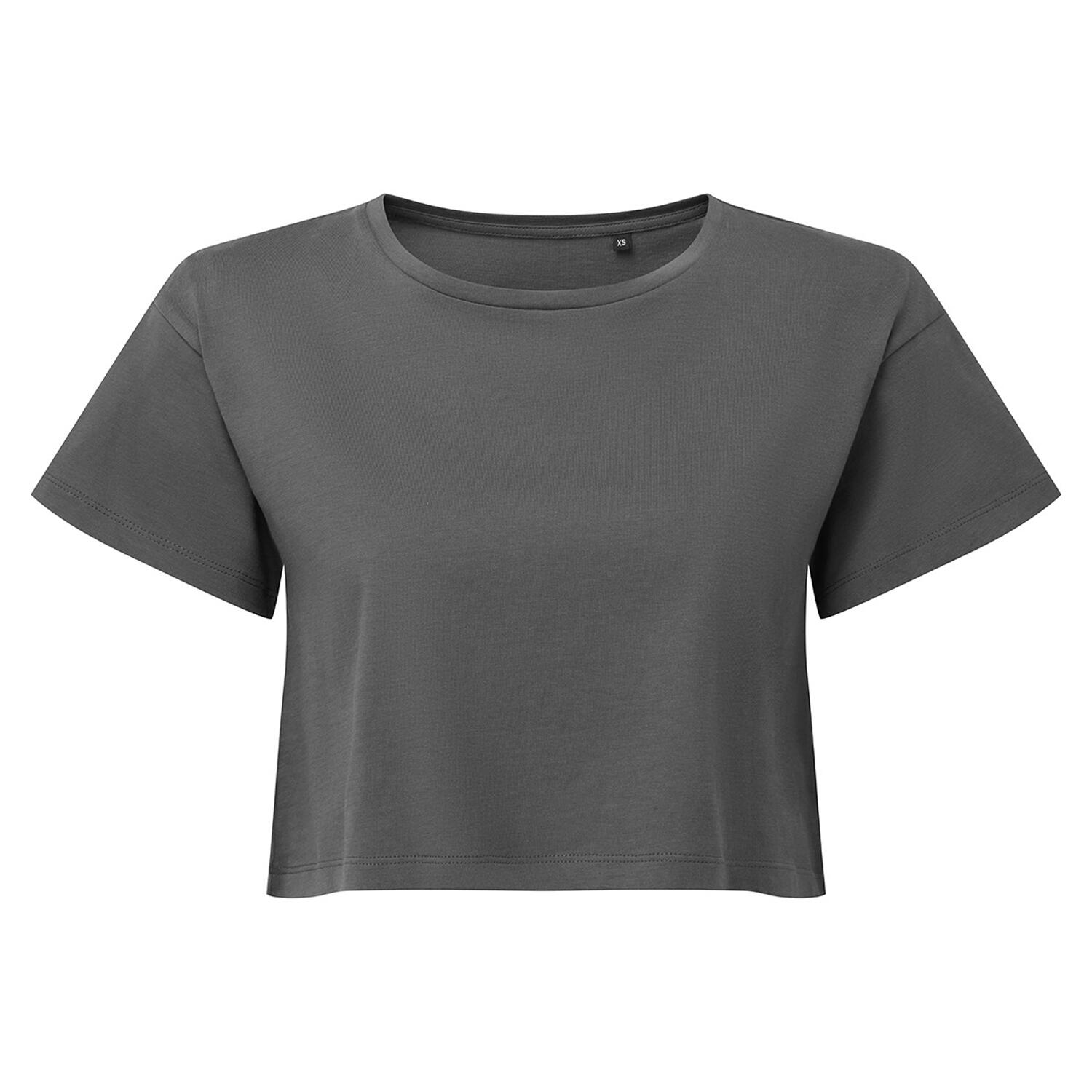 TRIDRI Womens/Ladies Crop Top (Charcoal)