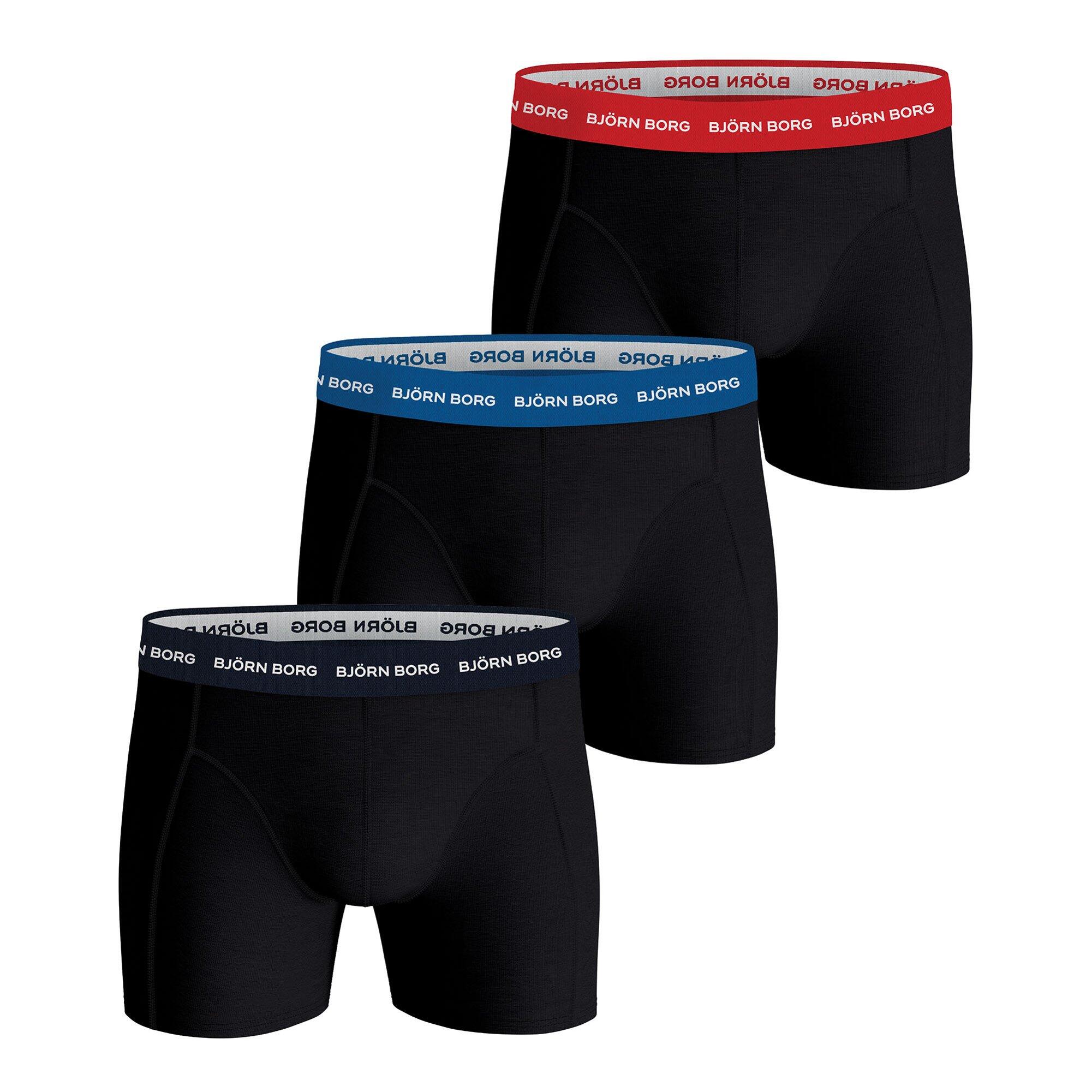 Bjorn Borg - Boxer Hommes Paquet De 3 Conforme À La Silhouette-cotton Stretch Boxer Trunks 3p - Slip Shorty - Multicolore - 52 2xl - Decathlon