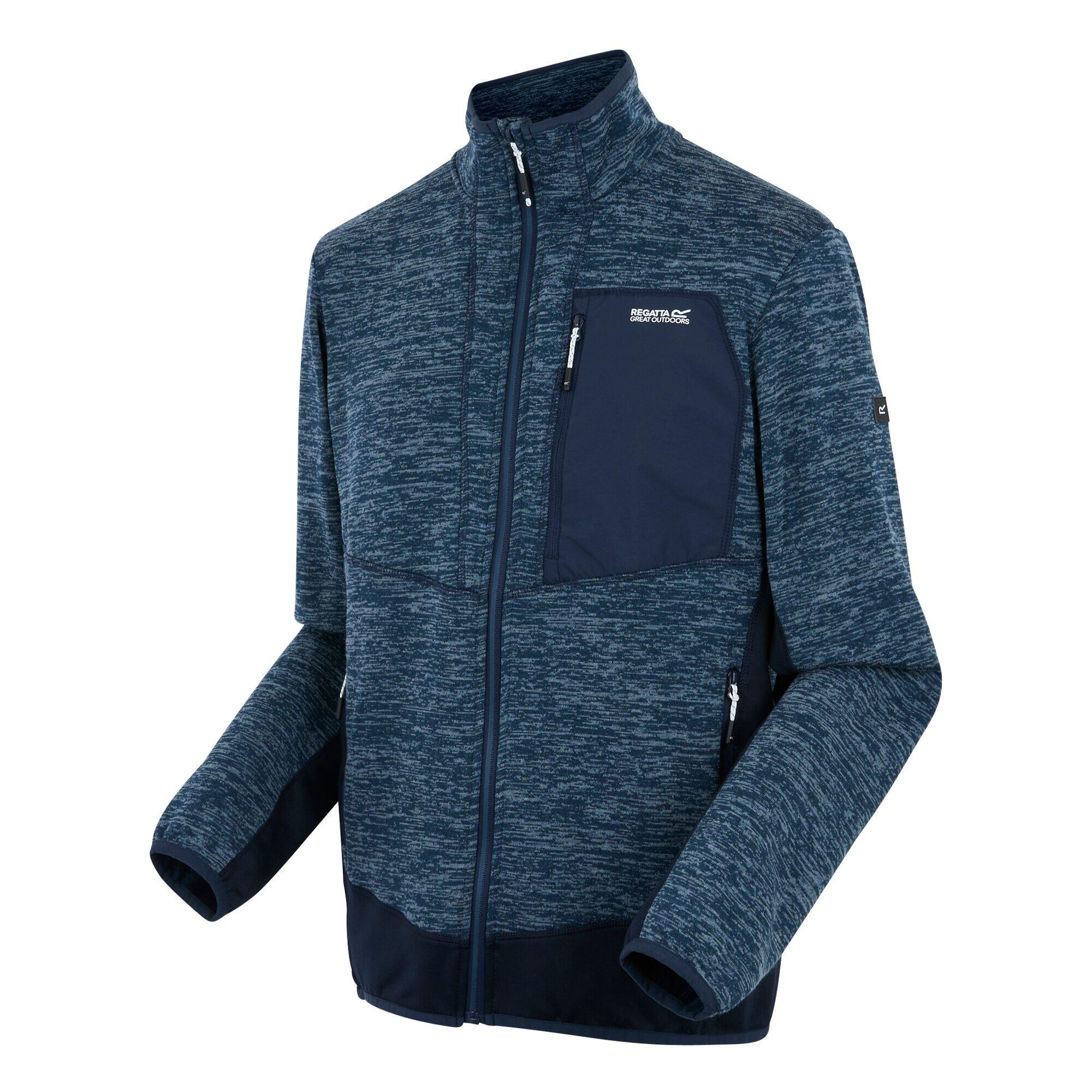 Giacca In Pile Uomo Regatta Baslinn Moonlight Denim Blu Navy Marna 3/5